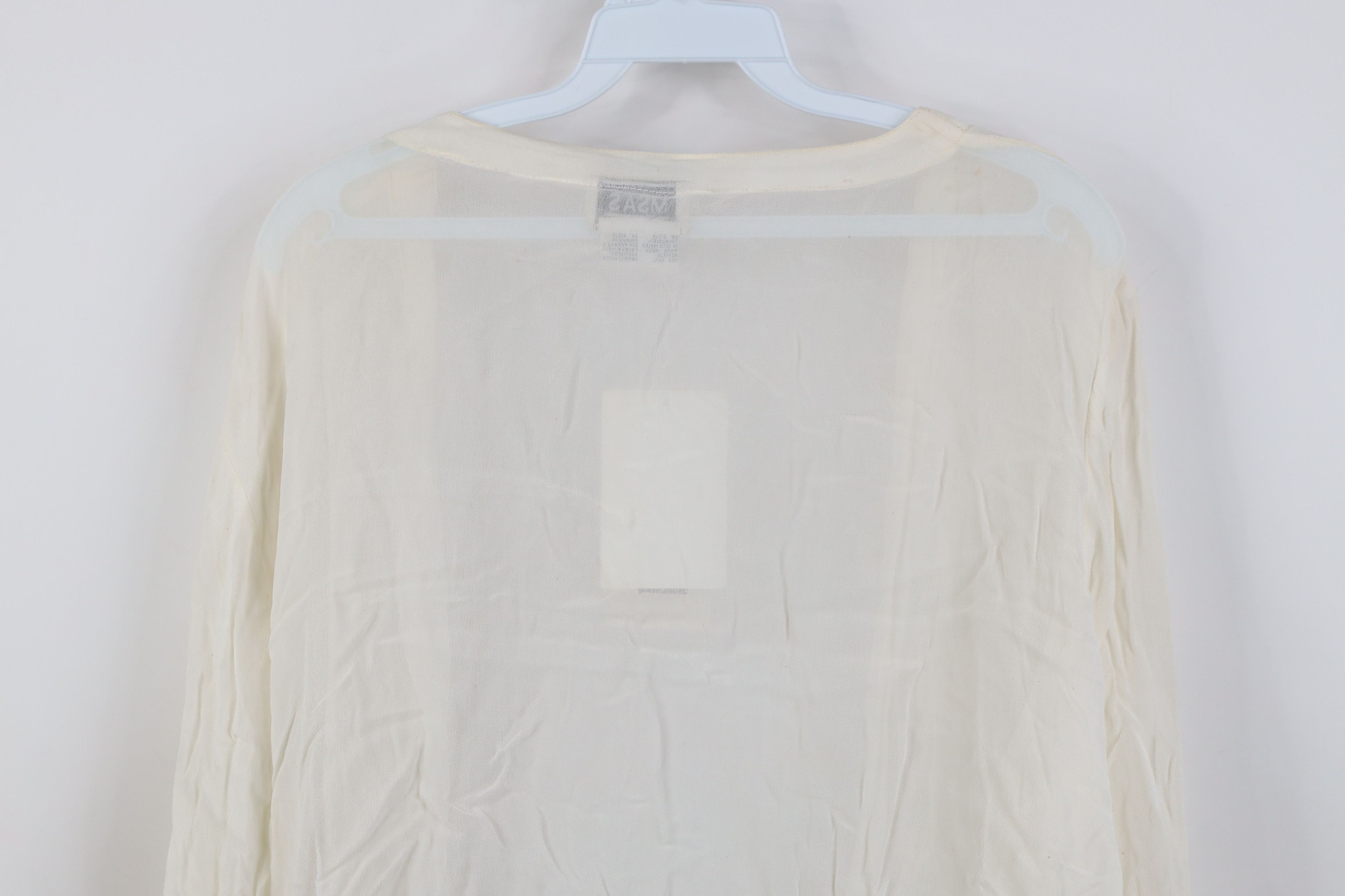 Vintage Deadstock Vintage 90s Babydoll Sheer Open Front Cardigan Size XL / US 12-14 / IT 48-50 - 13 Thumbnail