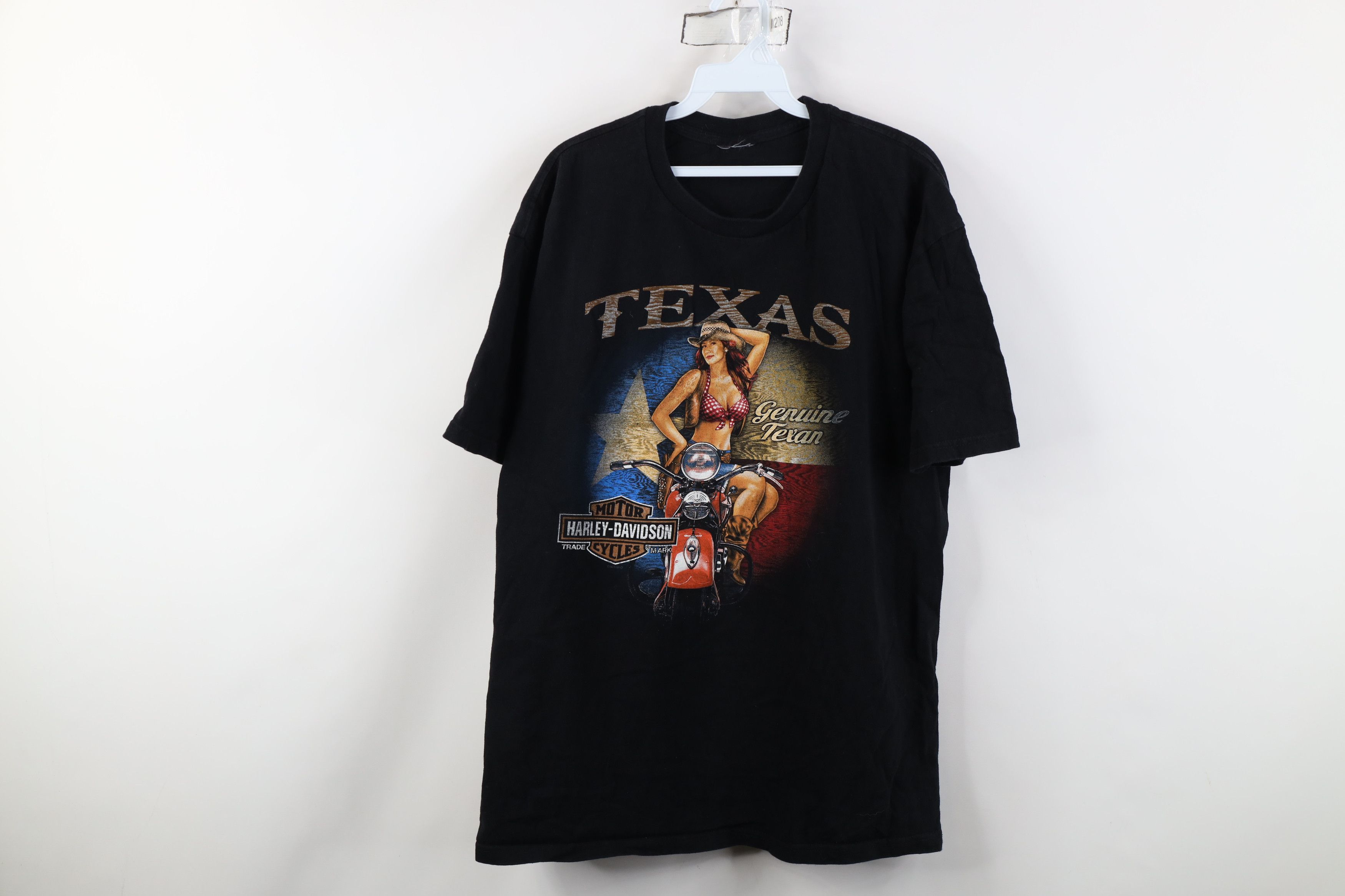 Harley Davidson Vintage Y2K Harley Davidson Pinup Girl Short Sleeve T-Shirt Size US XL / EU 56 / 4 - 1 Thumbnail