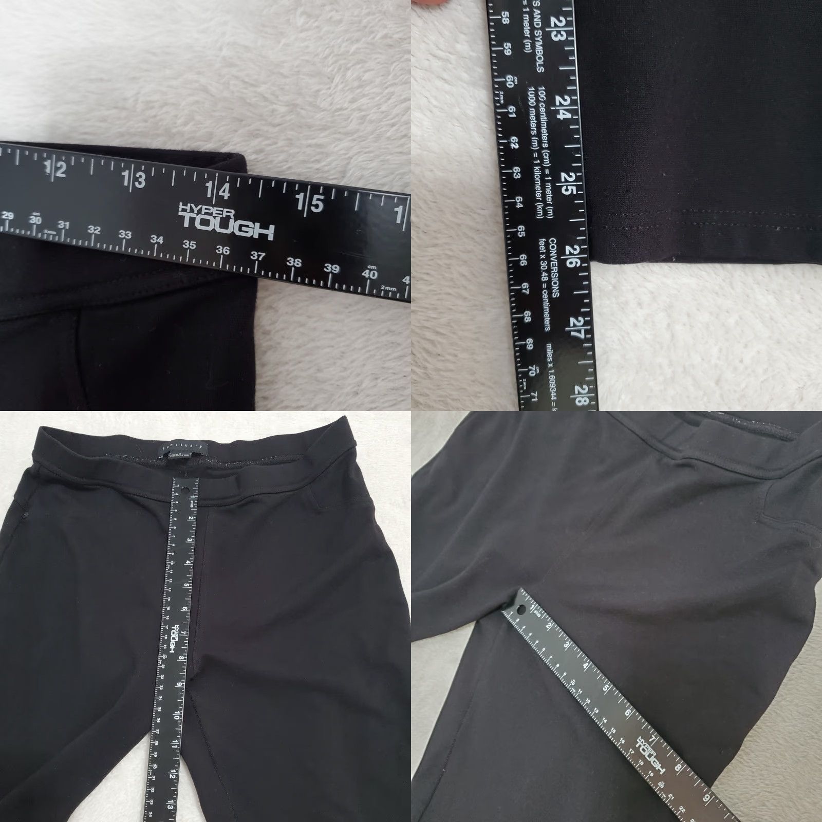 Sanctuary VINTAGE Sanctuary Runway Ponte Leggings Women L Black Pull On Pant Stretch Size 36" / US 14 / IT 50 - 8 Thumbnail