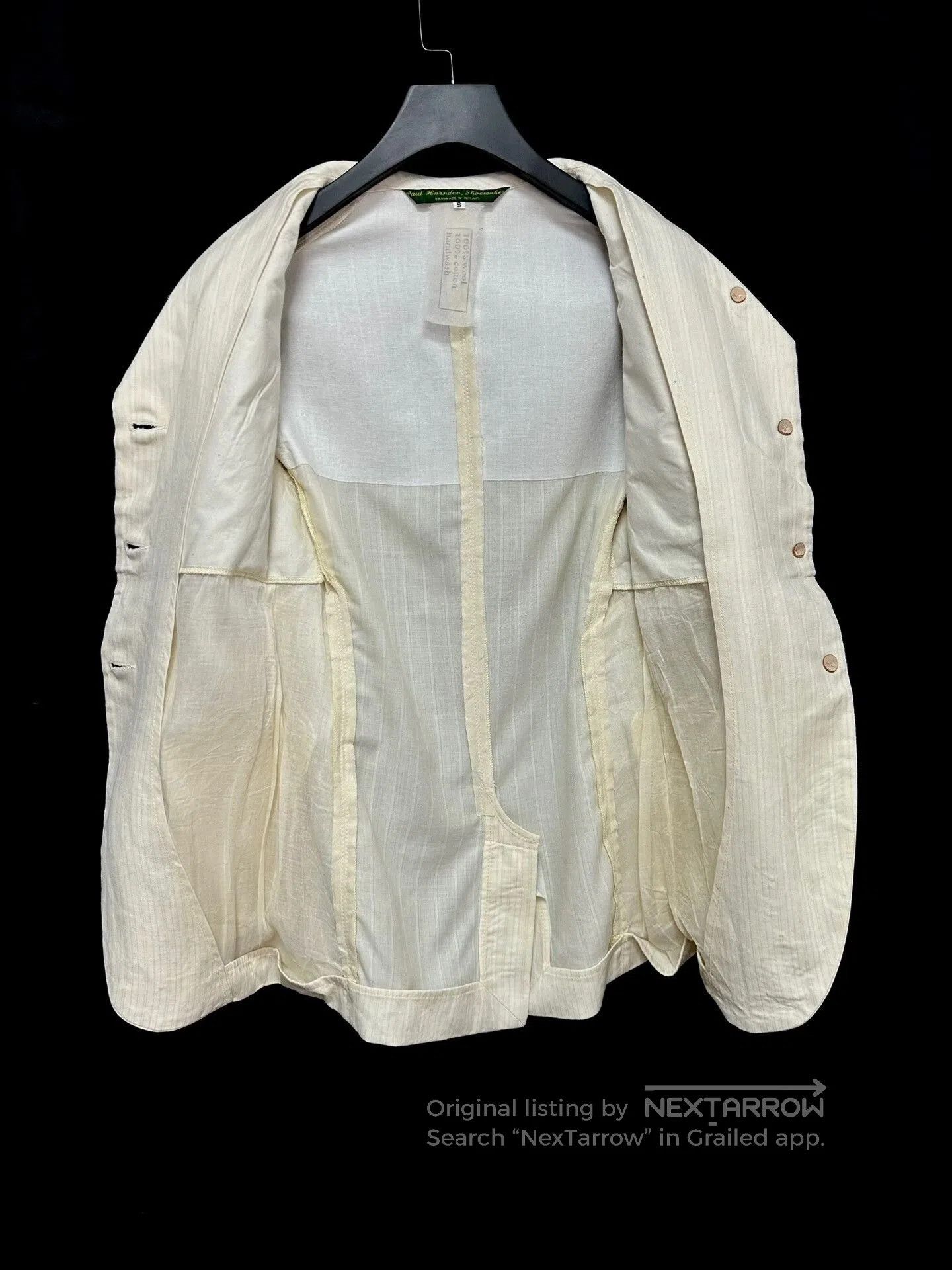 Paul Harnden Shoemakers Paul Harnden Striped Wool Blazer. Size S / US 4 / IT 40 - 4 Thumbnail