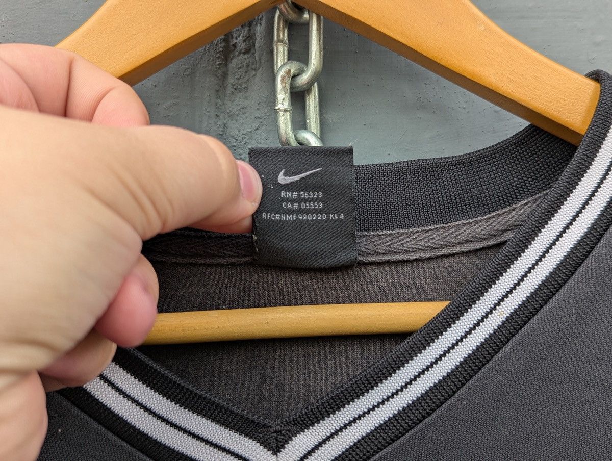 Nike Nike Jersey T-Shirt Embroidered Logo Vintage Black Blockcore Size US XL / EU 56 / 4 - 7 Thumbnail