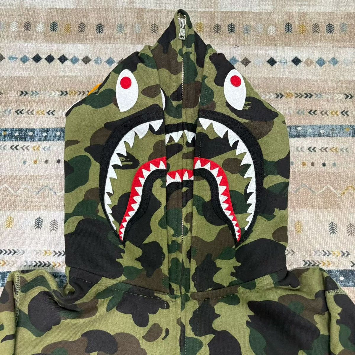 Bape BAPE CAMO DOUBLE HEAD SHARK FULL ZIP HOODIE Size US XL / EU 56 / 4 - 3 Thumbnail