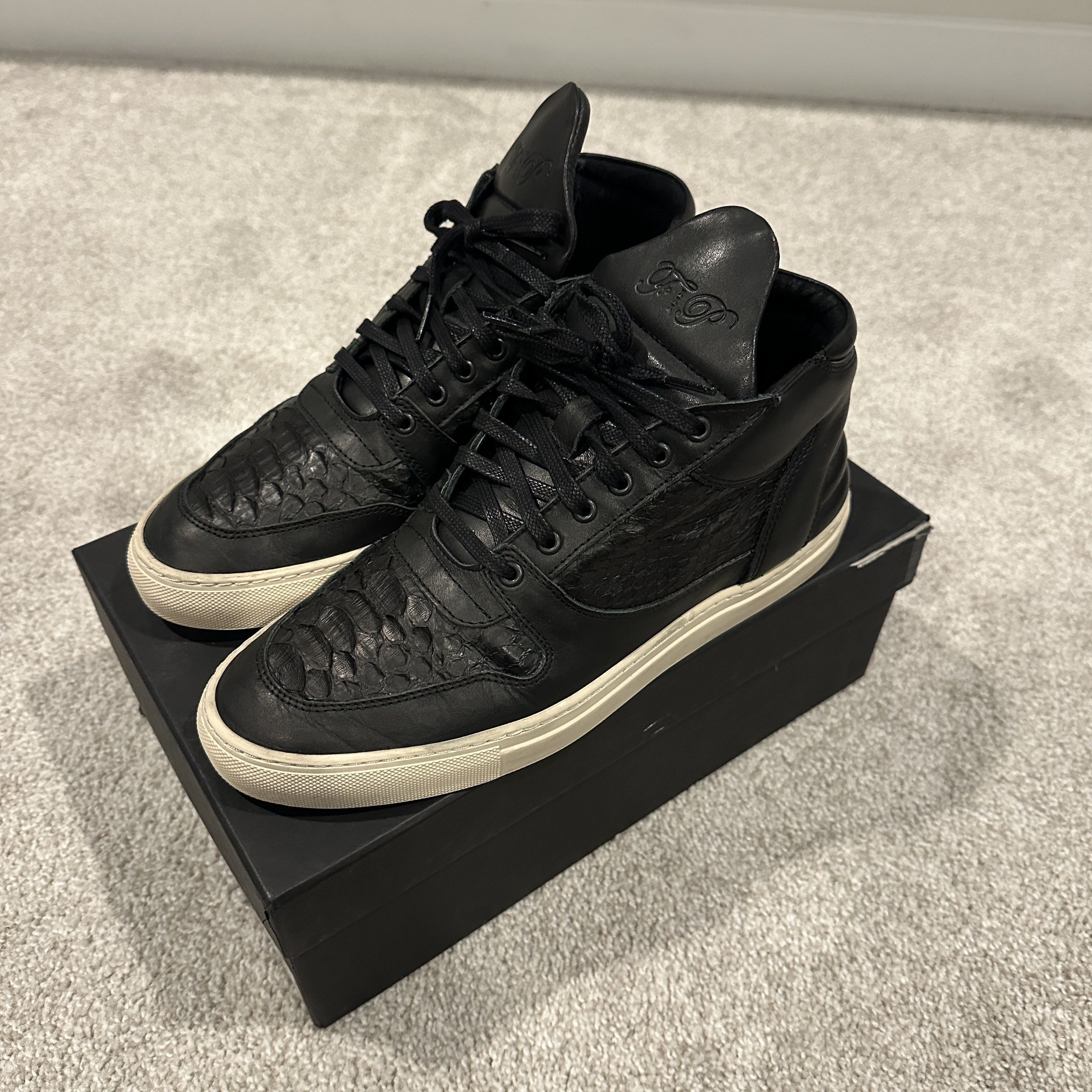 Filling Pieces Filling Pieces Mid Top Transformed Python Black Size US 9 / EU 42 - 2 Thumbnail