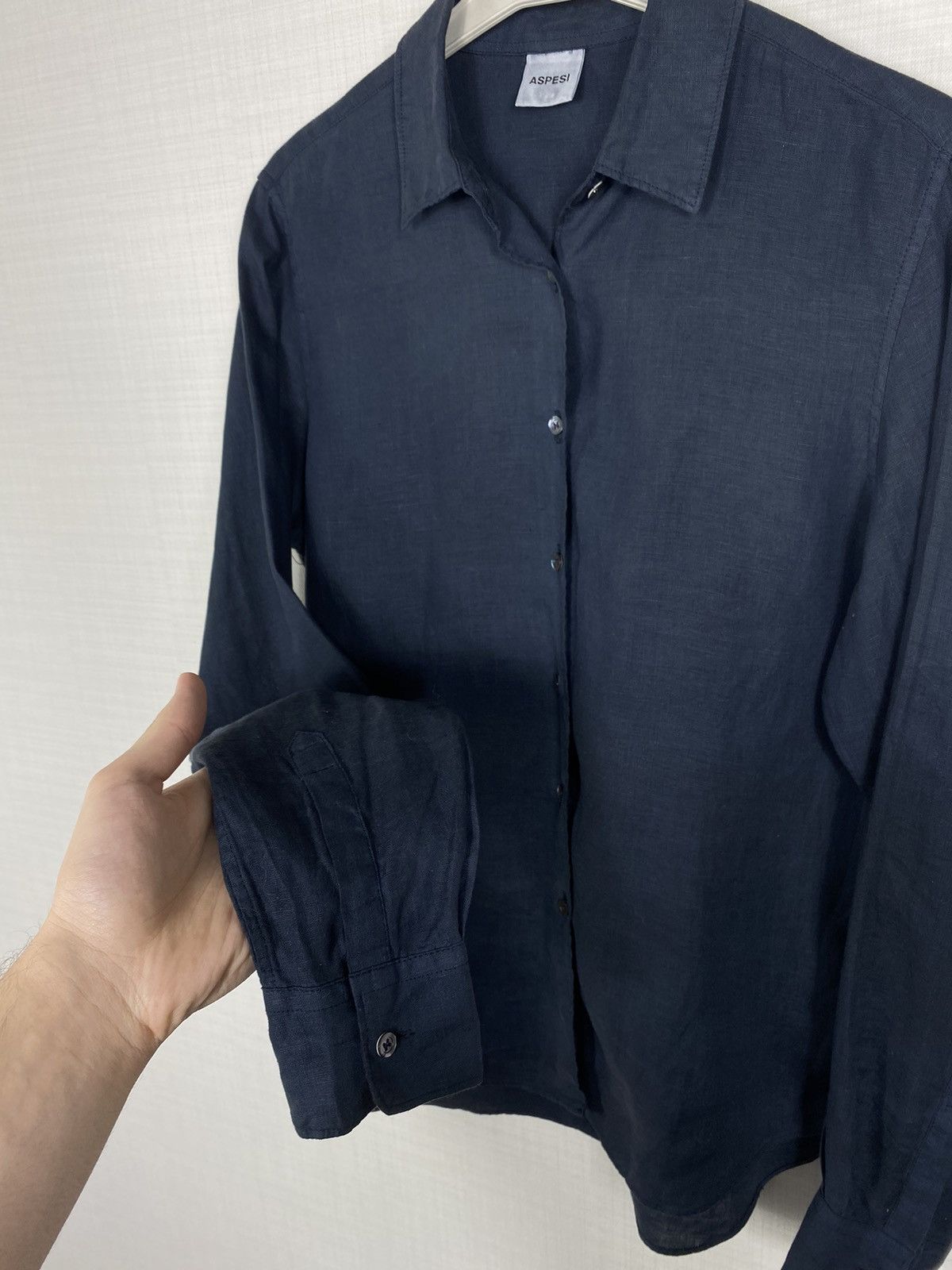 Aspesi × Vintage Aspesi Blouse Linen Shirt Size S / US 4 / IT 40 - 9 Thumbnail