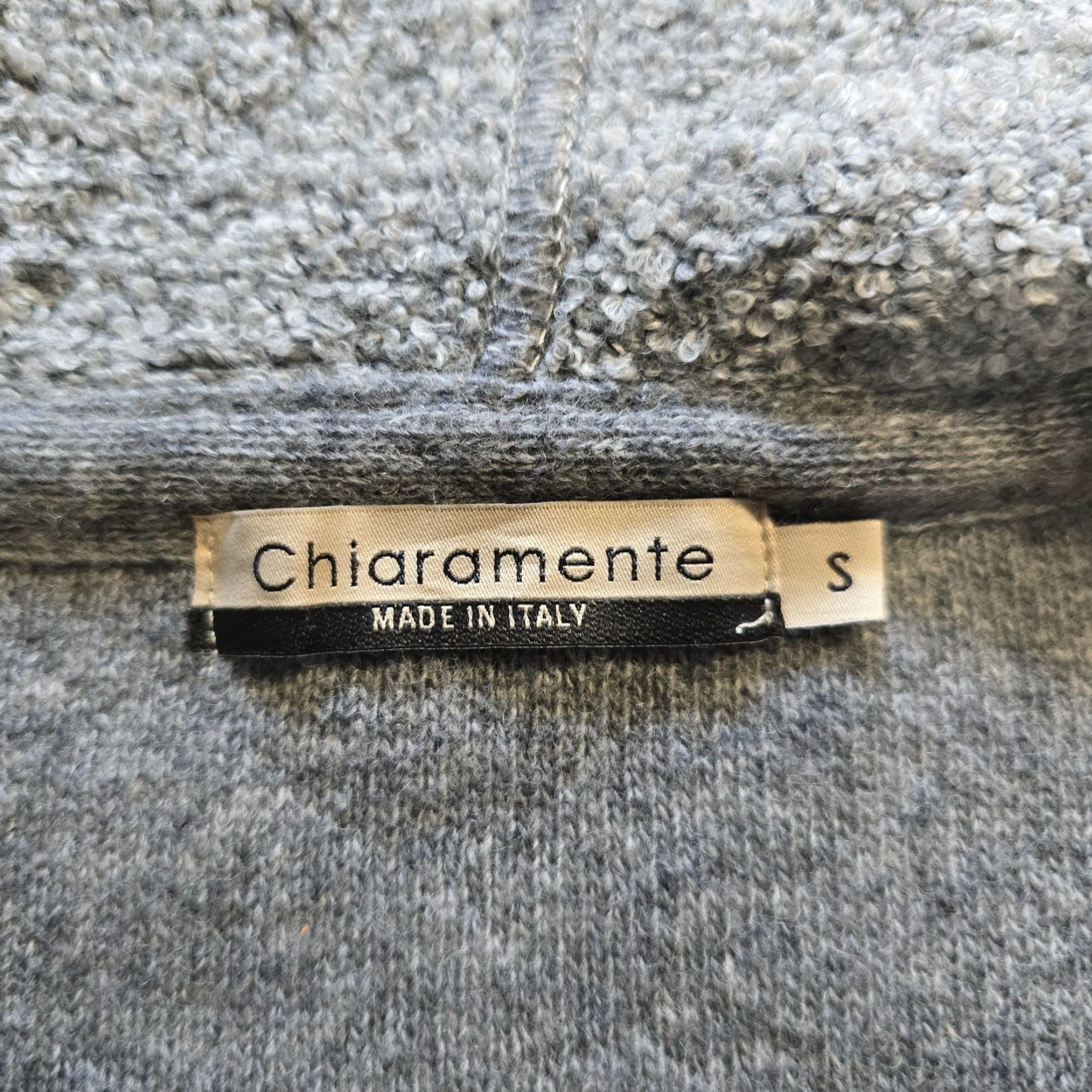 Vintage Chiaramente Sweater Womens Size Small Gray Wool Blend Italy Open Hoodie Capsule Cardigan Knit Long Sleeve Winter Casual Womens Size S / US 4 / IT 40 - 4 Thumbnail