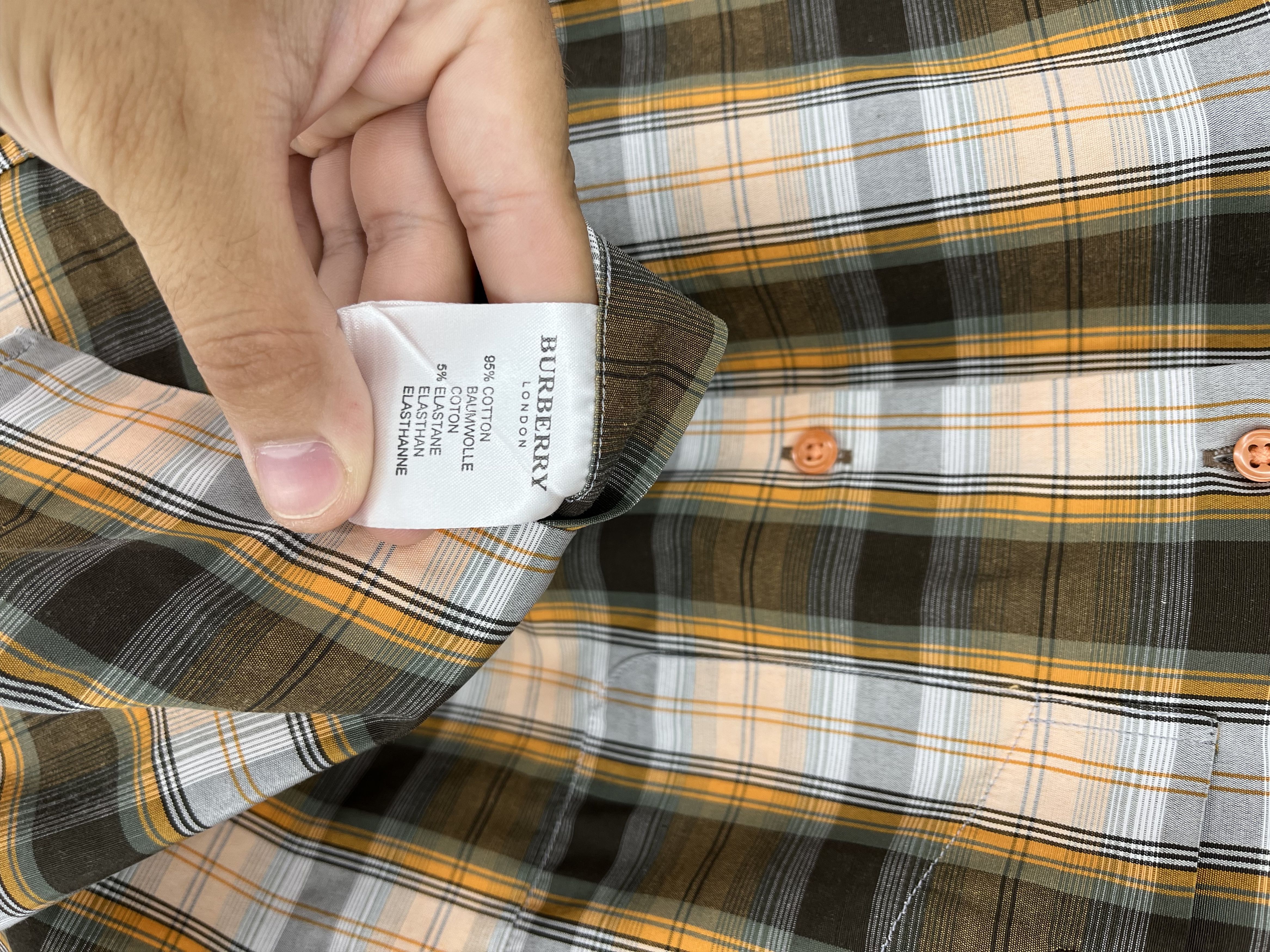 Burberry Burberry London Shirt Long Sleeve Vintage Rare Logo Size US S / EU 44-46 / 1 - 7 Thumbnail