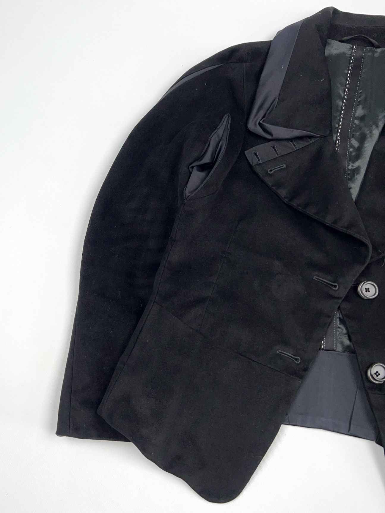 Marithe + Francois Girbaud Marithe Francois Girbaud Velour Blazer Jacket Size XS / US 0-2 / IT 36-38 - 18 Thumbnail