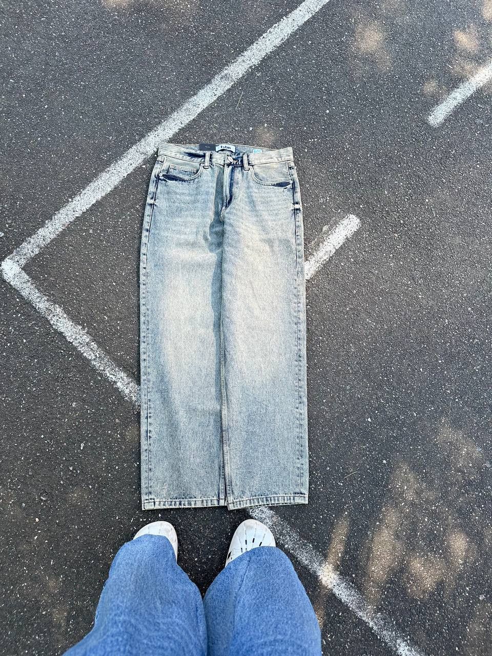 Japanese Brand × Vintage Baggy Washed Gray Jeans New Size US 32 / EU 48 - 3 Thumbnail