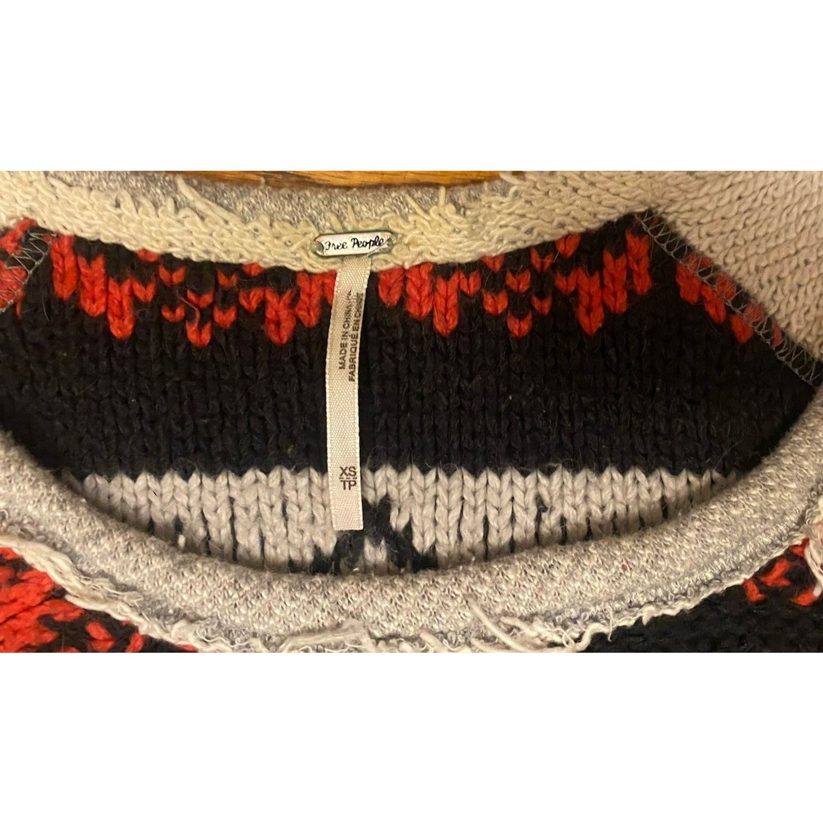 Free People Free People Sweater Womens Medium XS Snow Angel Pullover Size XS / US 0-2 / IT 36-38 - 2 Thumbnail