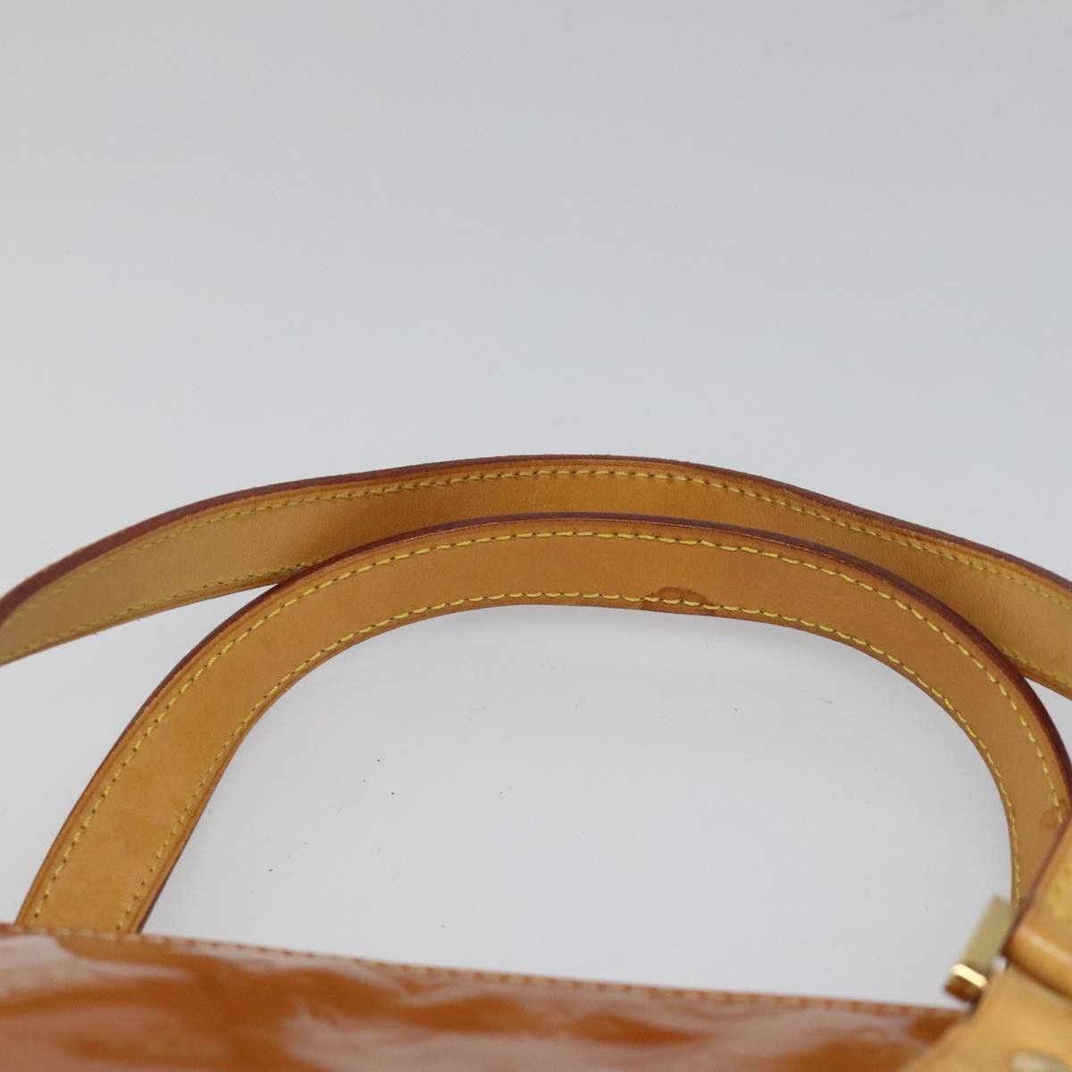 Louis Vuitton LOUIS VUITTON Monogram Vernis Houston Hand Bag Beige M91004 Size ONE SIZE - 8 Thumbnail