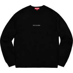 Supreme Fuck Sweater Black | Grailed