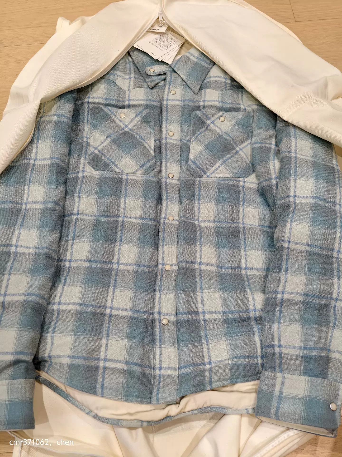 Visvim visvim 23AW Spot Ltd Blue Plaid Kerchief Down Jkt Size US M / EU 48-50 / 2 - 7 Thumbnail