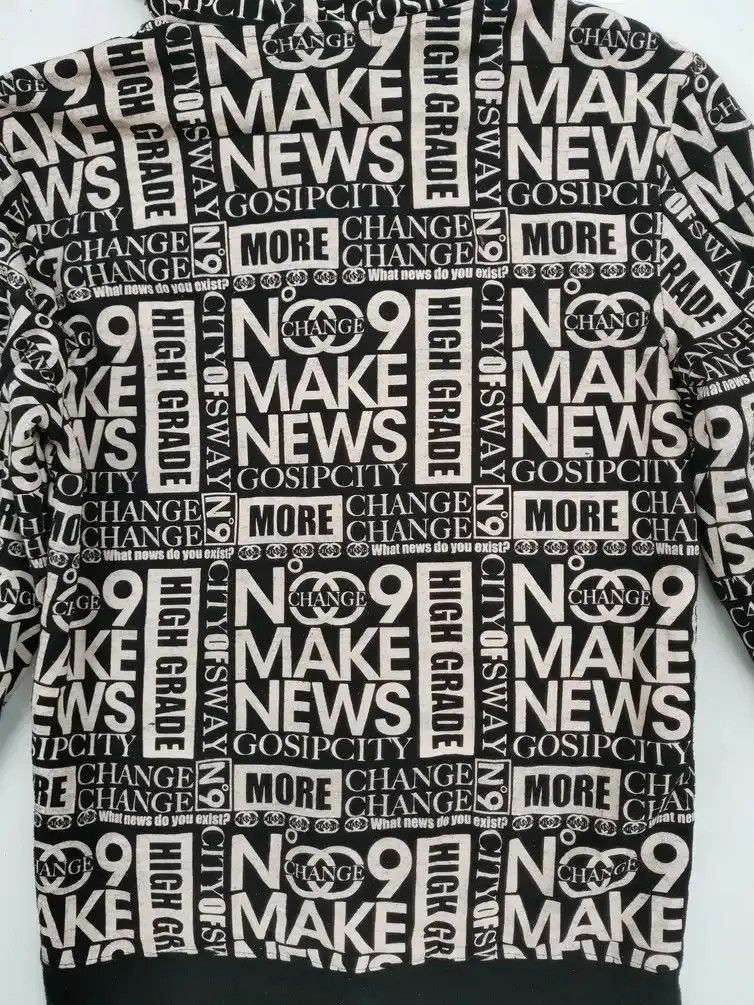 Japanese Brand Night Rider: Change No Make News Full Print Sweatshirt Size US M / EU 48-50 / 2 - 7 Thumbnail