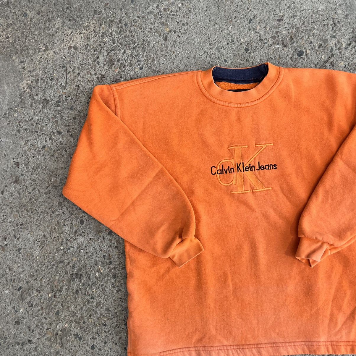 Calvin Klein × Vintage Calvin Klein Vintage 90s sweatshirt Big logo Size US S / EU 44-46 / 1 - 3 Thumbnail