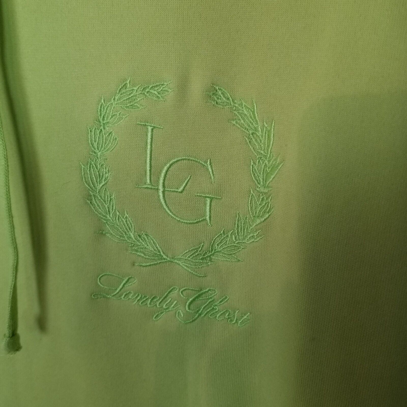 Destroy Lonely Lonely Ghost Womens Hoodie Sweatshirt Size L Green Pullover Size L / US 10 / IT 46 - 6 Thumbnail