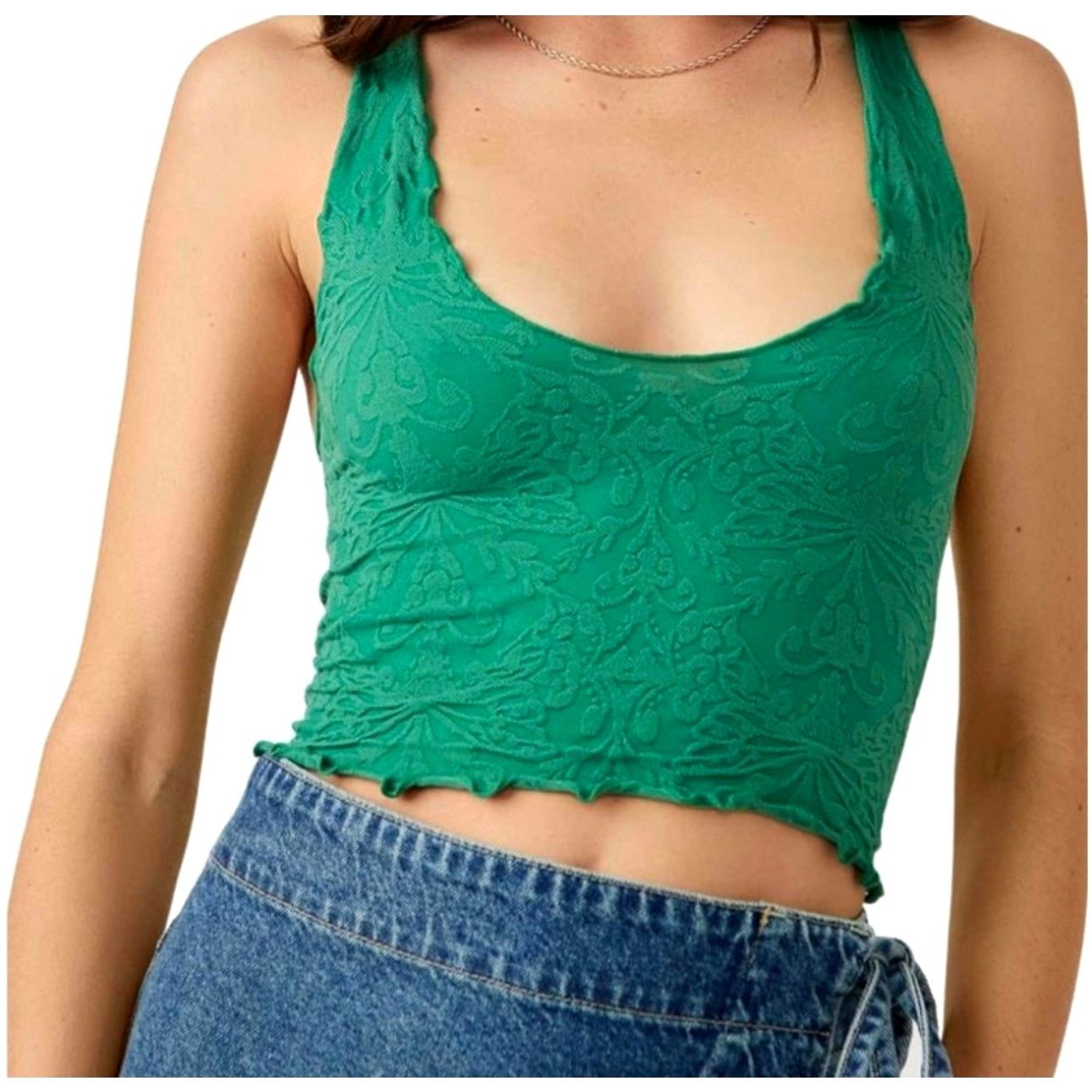 Free People Free People Here For You Cami Lettuce Edges Hem M/L Size L / US 10 / IT 46 - 2 Thumbnail
