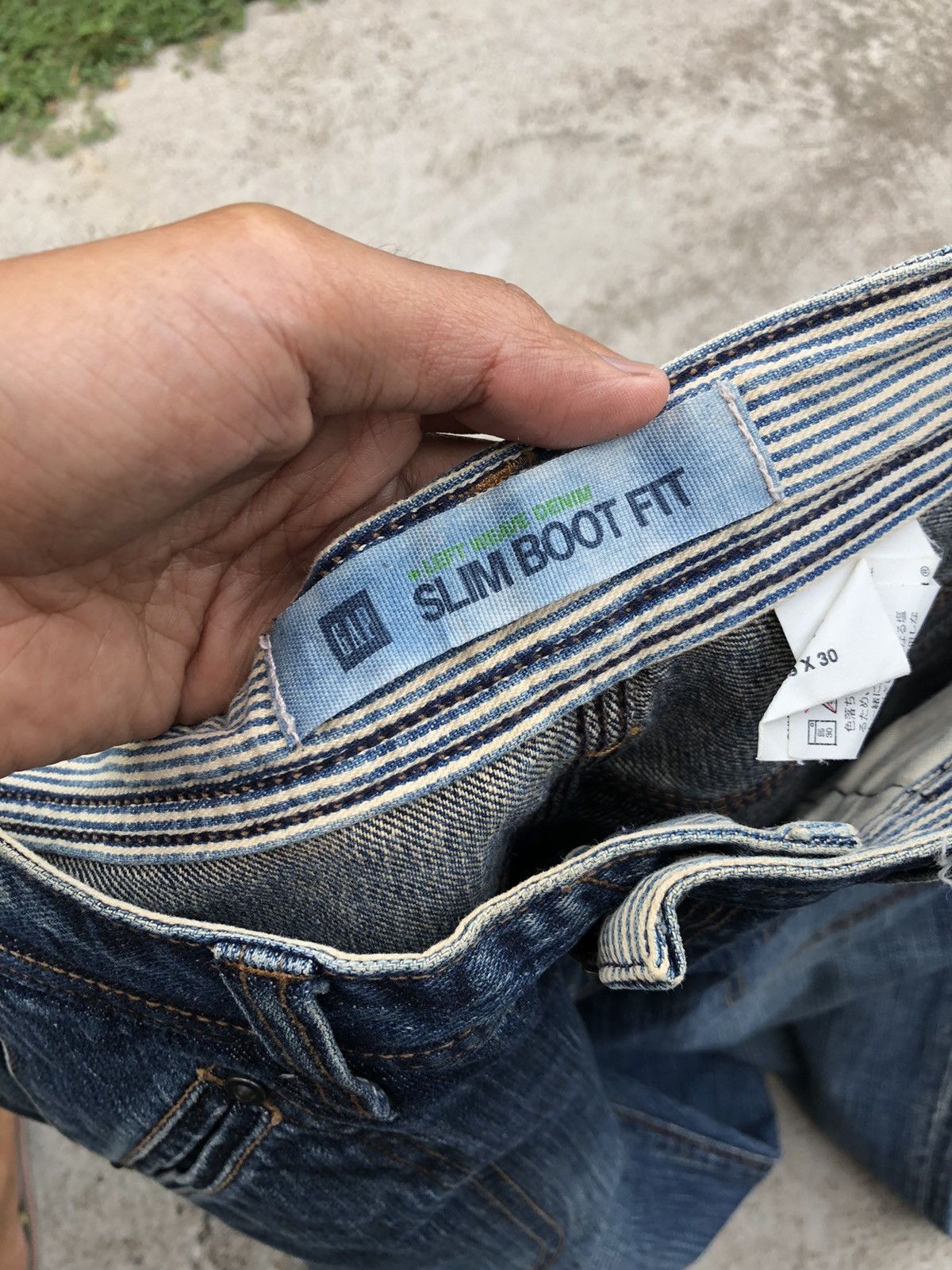 Gap SLIM BOOT⚡️⚡️GAP WASHED BLUE BAKERPANT JEANS Size US 28 / EU 44 - 3 Thumbnail