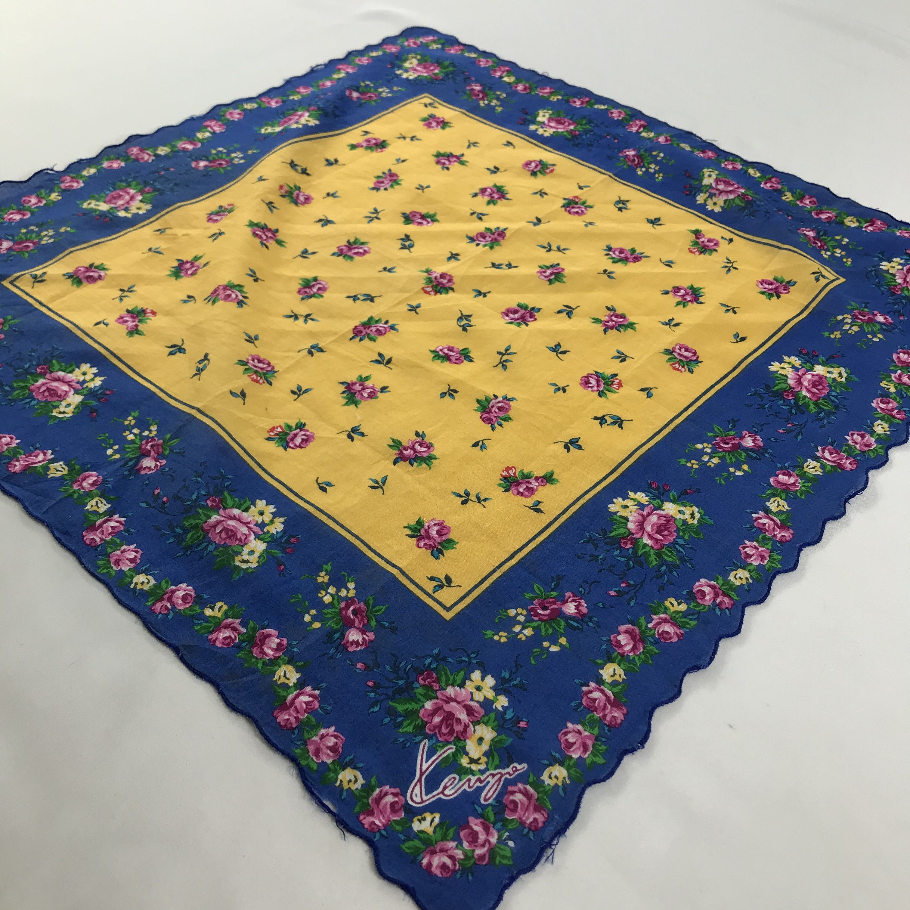 Kenzo × Vintage Kenzo Bandana / Handkerchief / Neckerchief - S1640 Size ONE SIZE - 2 Thumbnail