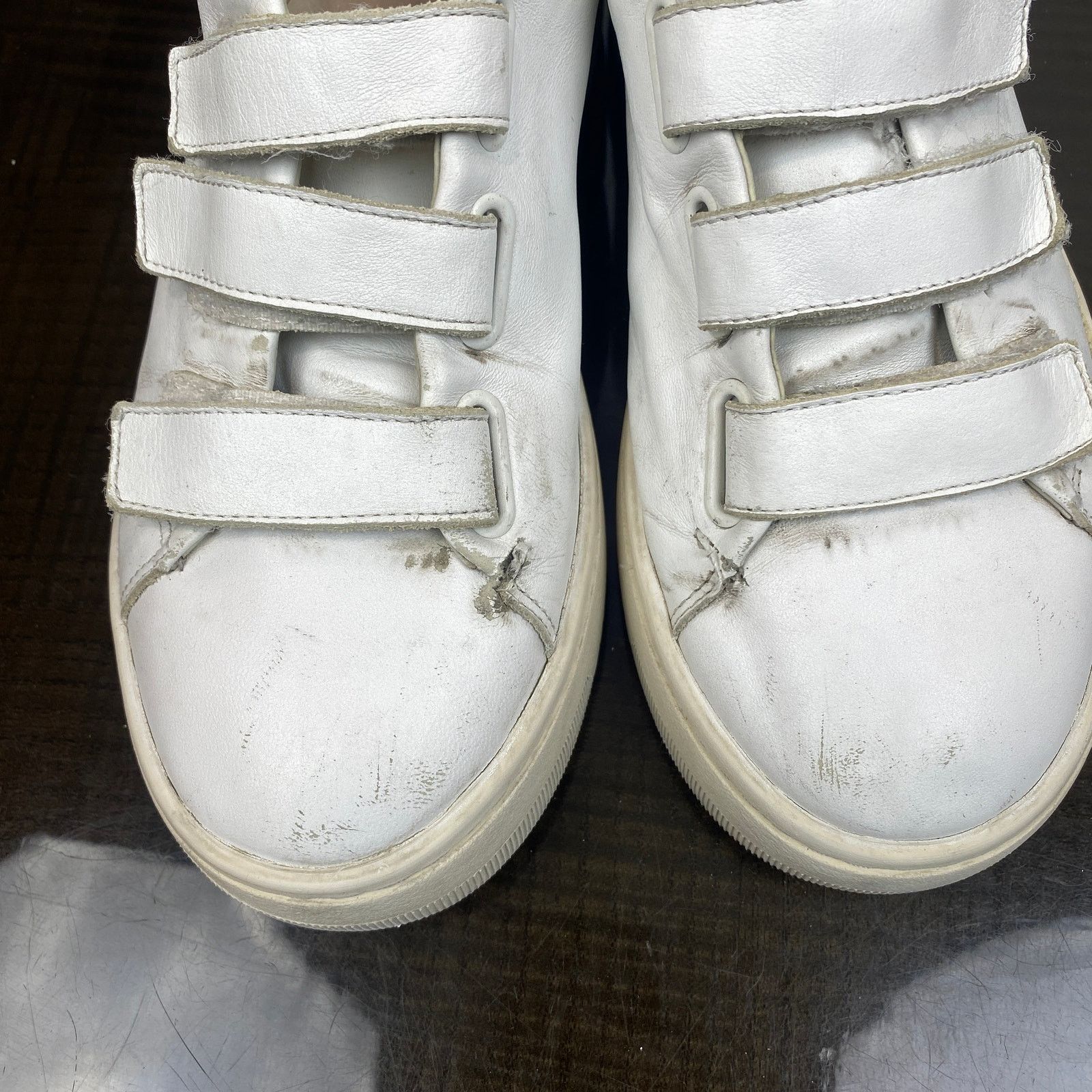 Sandro Sandro Paris Anita Blanc Leather Sneakers Trainers 38 US 8 Size US 8 / IT 38 - 10 Thumbnail