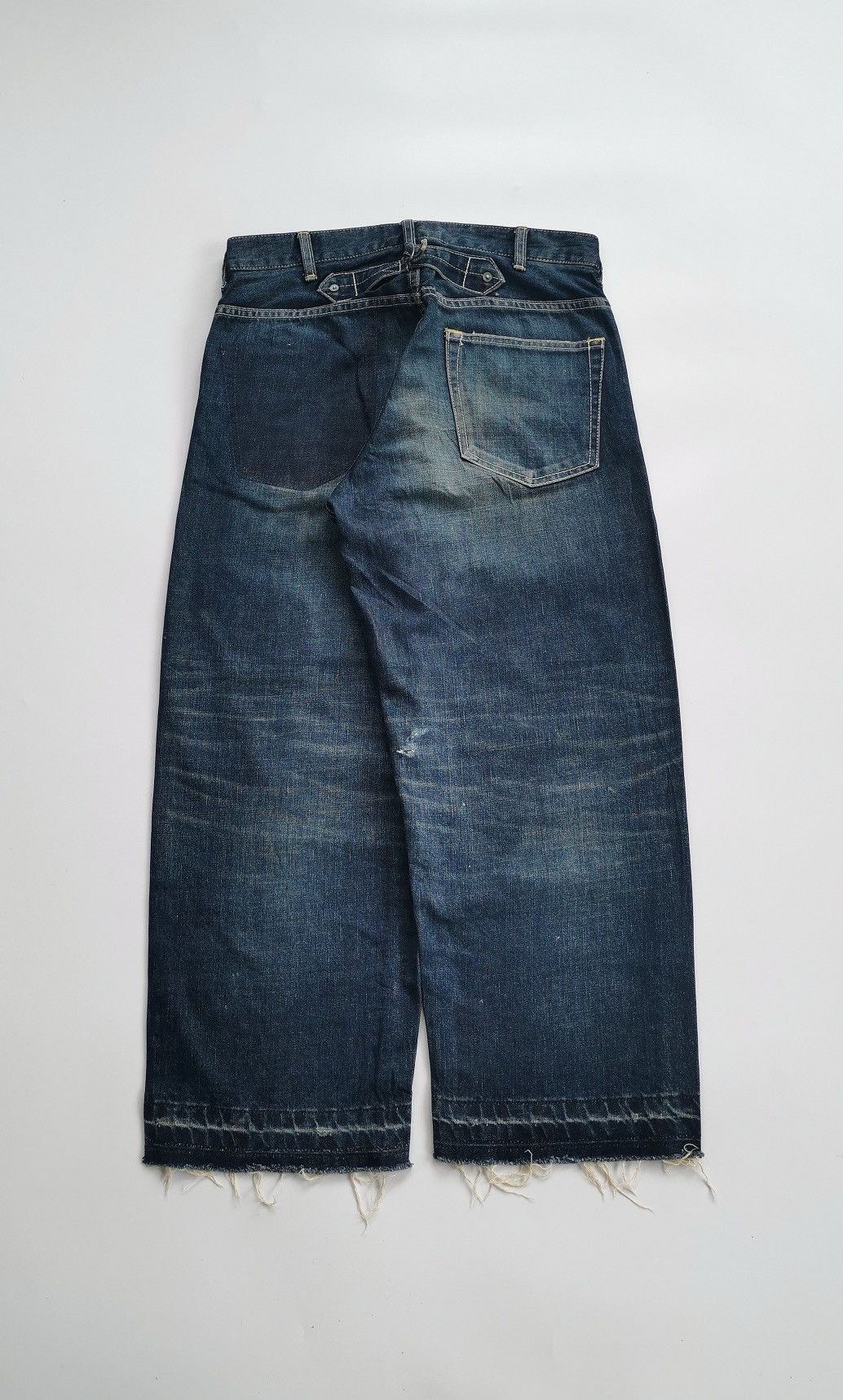 Japanese Brand Jorts Baggy Pensee Japan Repaired Denim JNCO Size US 30 / EU 46 - 7 Thumbnail