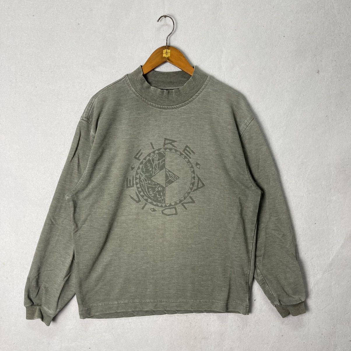 Bogner Vintage Fire and Ice Tonal Graphic Crewneck Sweatshirt Size US L / EU 52-54 / 3 - 1 Thumbnail