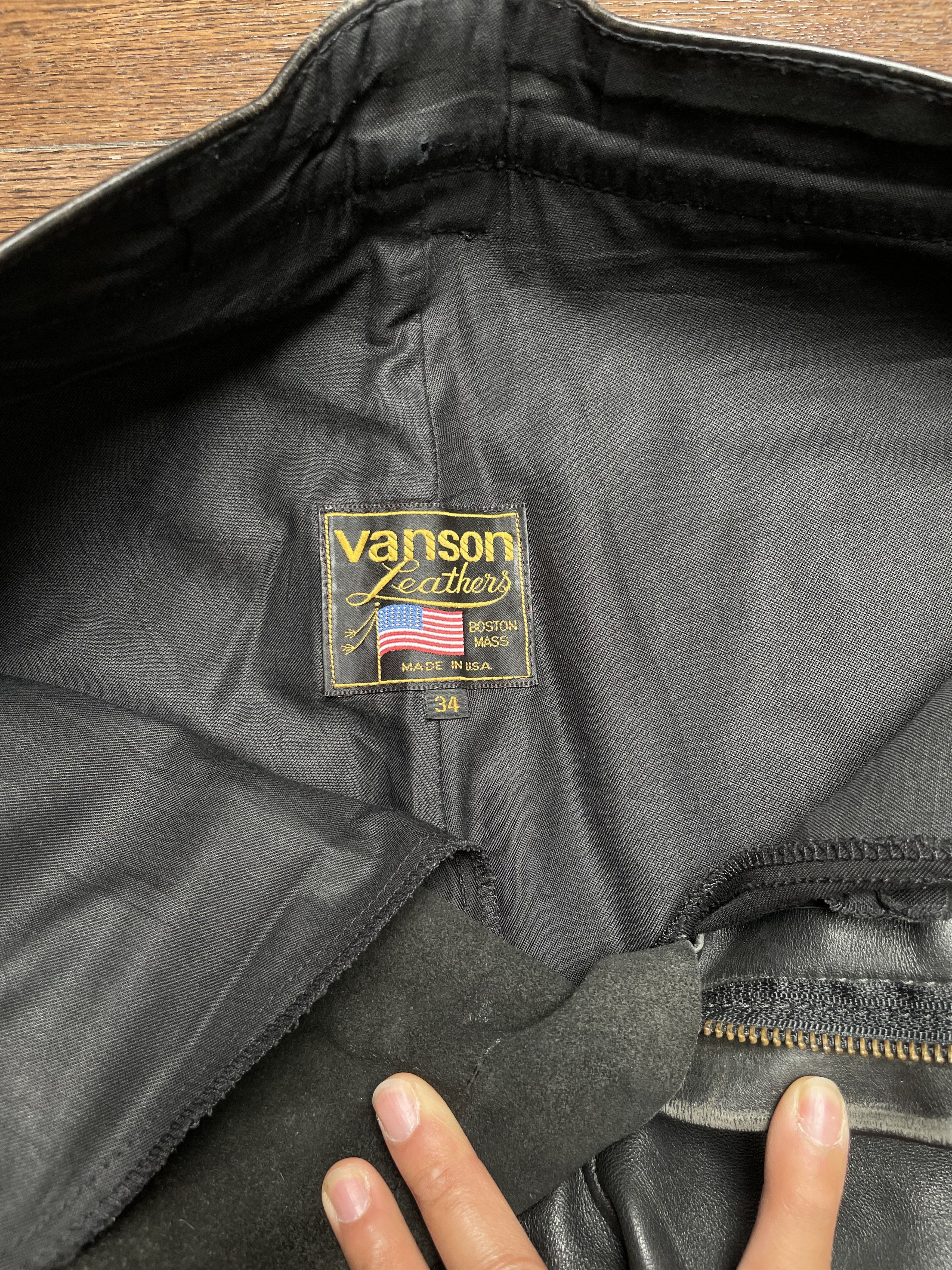 Vanson Leathers Leather Motorcycle Pants Size US 30 / EU 46 - 3 Thumbnail