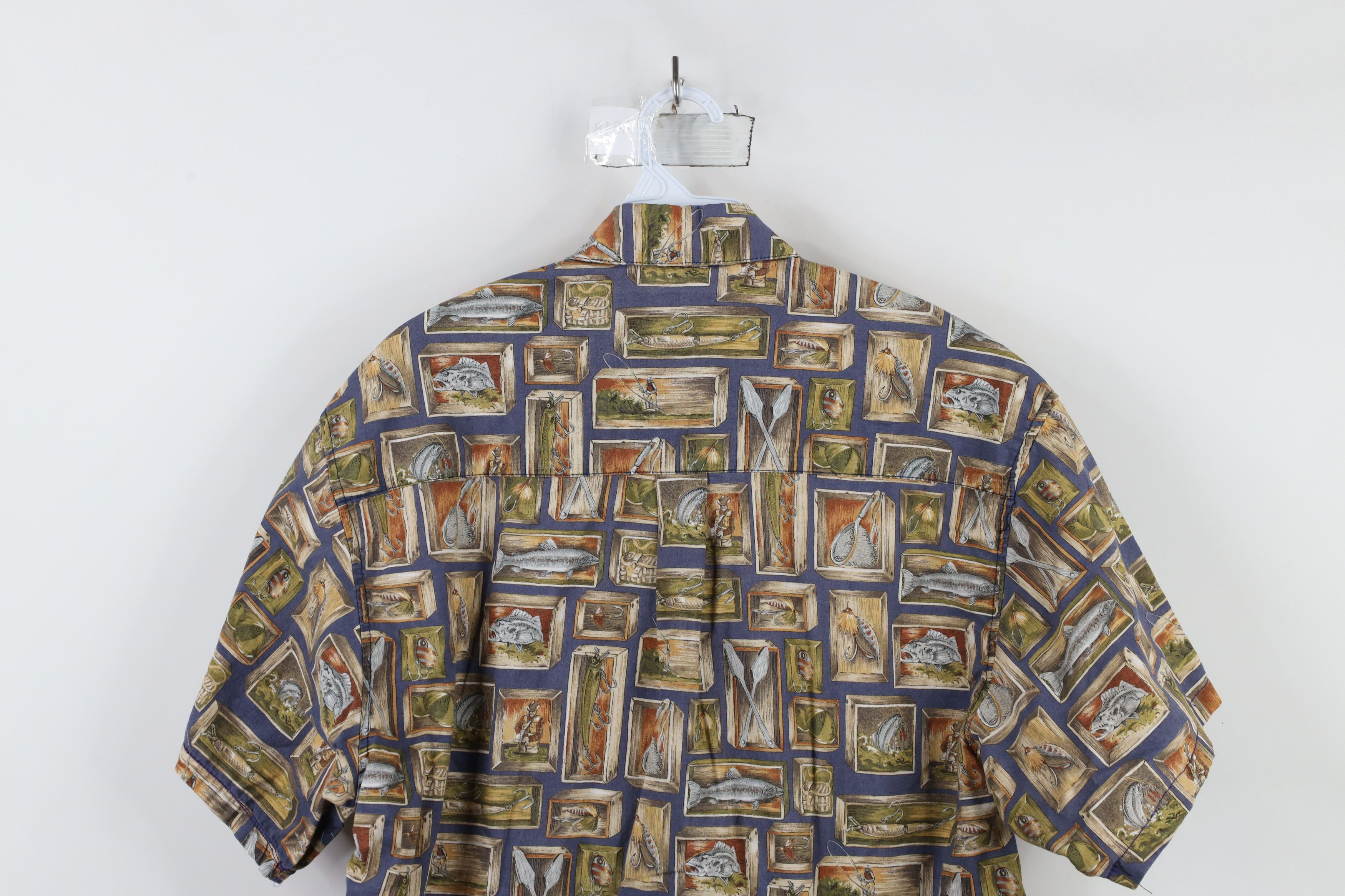 Vintage Vintage 90s Streetwear Print Short Sleeve Button Shirt USA Size US L / EU 52-54 / 3 - 10 Thumbnail