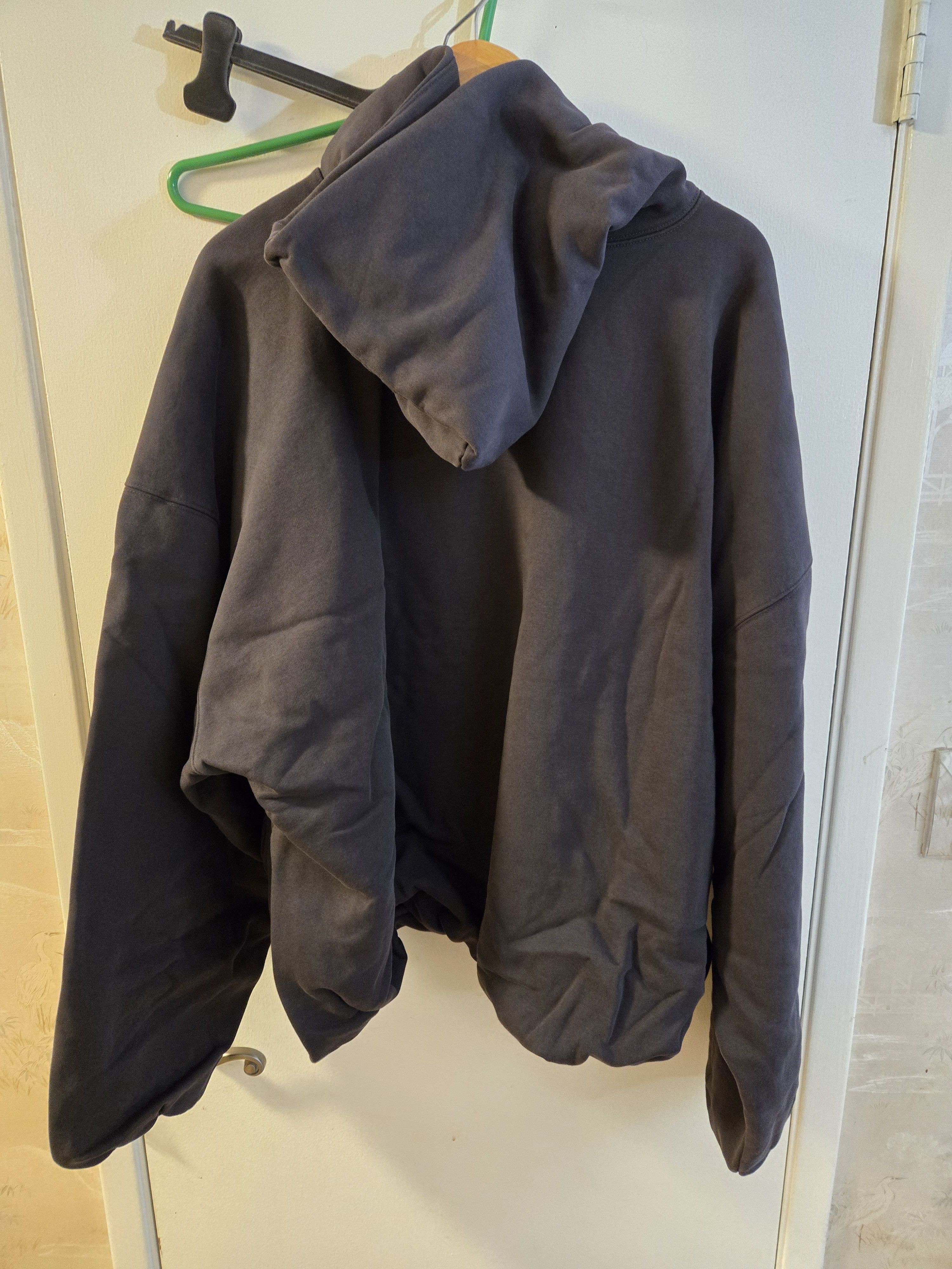 Yeezy gap logo hoodie dark grey Size large