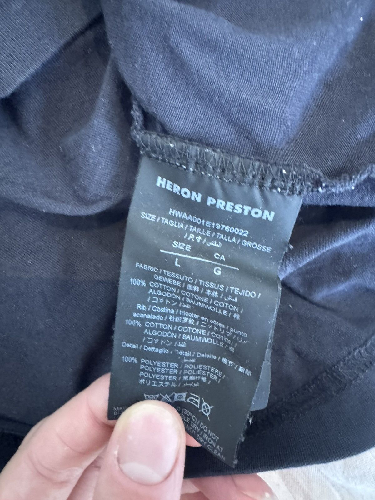 Heron Preston Navy Heron Preston t shirt Size US L / EU 52-54 / 3 - 3 Thumbnail