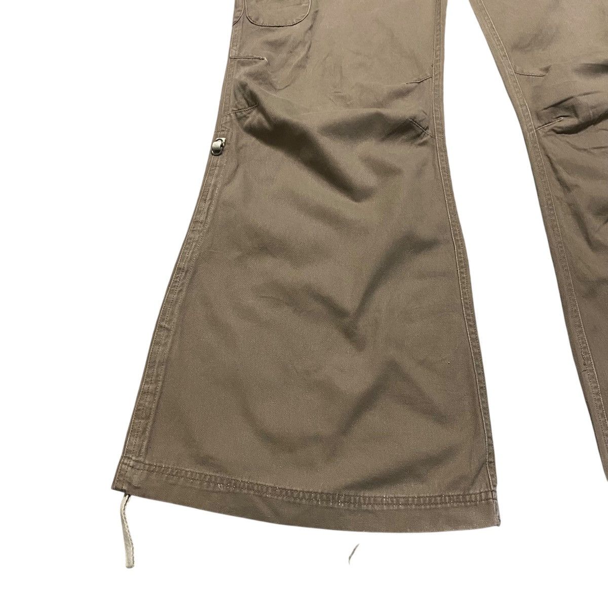 Japanese Brand Black Baccara Parachute Cargo Flare Pants Size US 34 / EU 50 - 7 Thumbnail