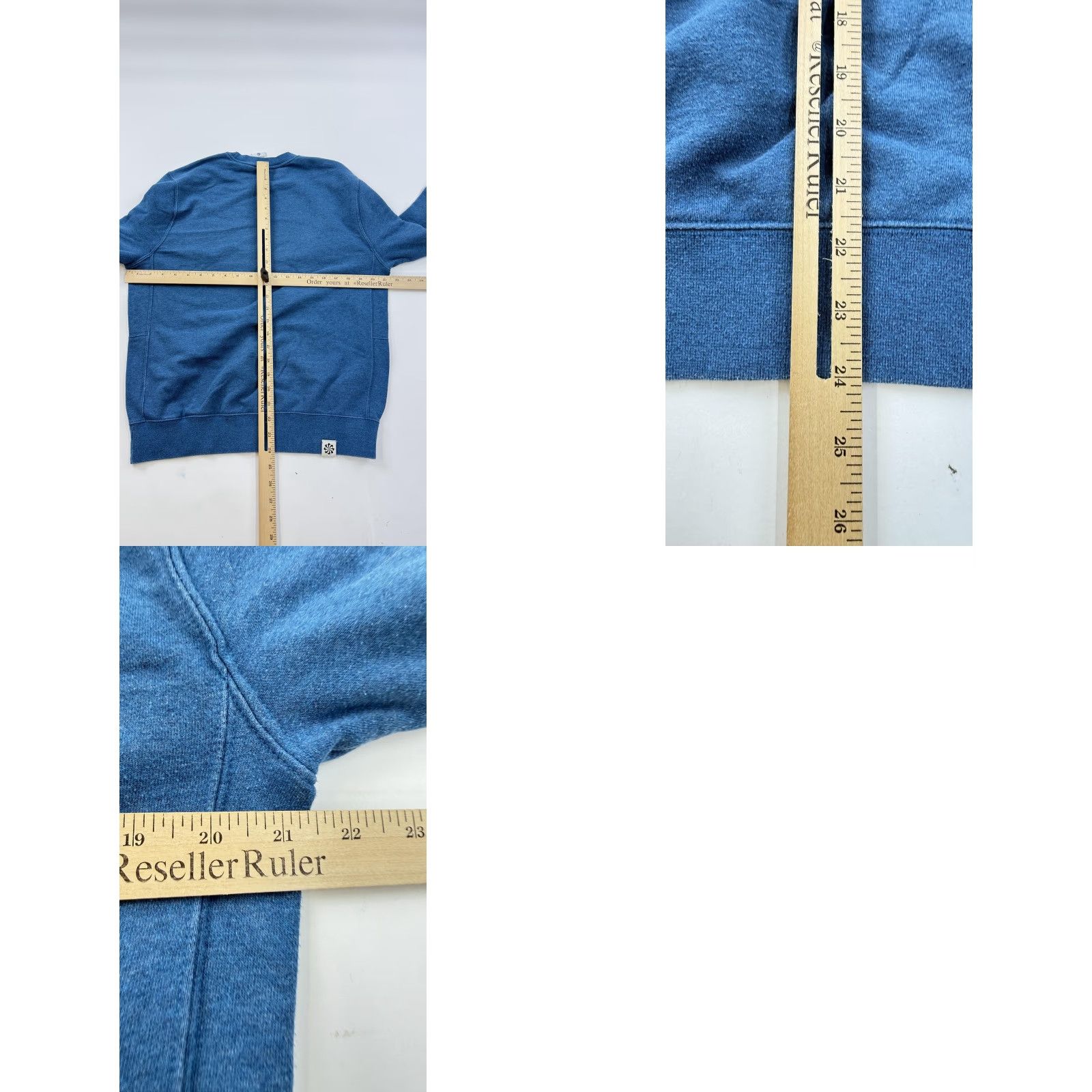 Nike Nike Sweatshirt Mens Small Blue Fleece Crewneck Pullover Glitter Swoosh Logo Size US S / EU 44-46 / 1 - 8 Thumbnail