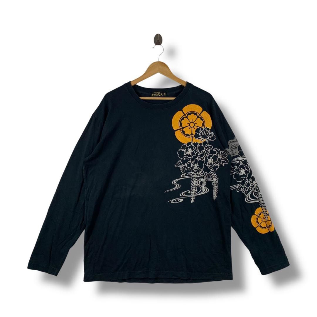 Japanese Brand FUGUTAITEN Japan culture overprint sukajan long sleeve tee Size US XXL / EU 58 / 5 - 2 Thumbnail