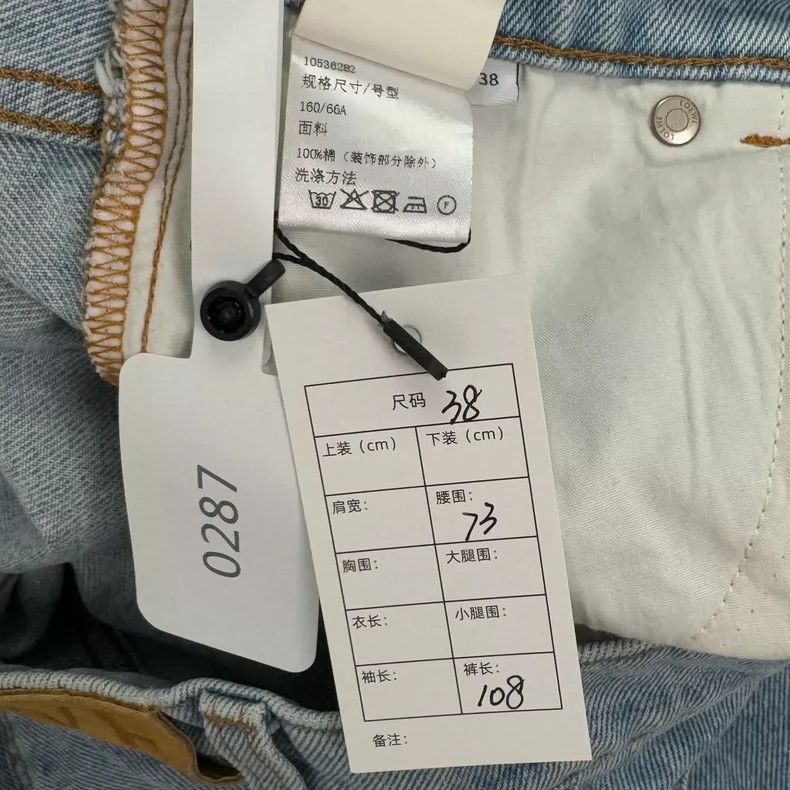 Loewe LOEWE Denim Jeans with Leather Patch Letter Logo Size 25" / US 0 / IT 36 - 5 Thumbnail