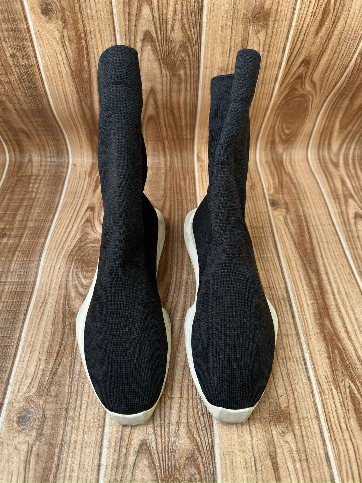 Rick Owens Drkshdw Rick Owens Drkshdw Runners Stretch Sock Size US 8 / IT 38 - 3 Thumbnail