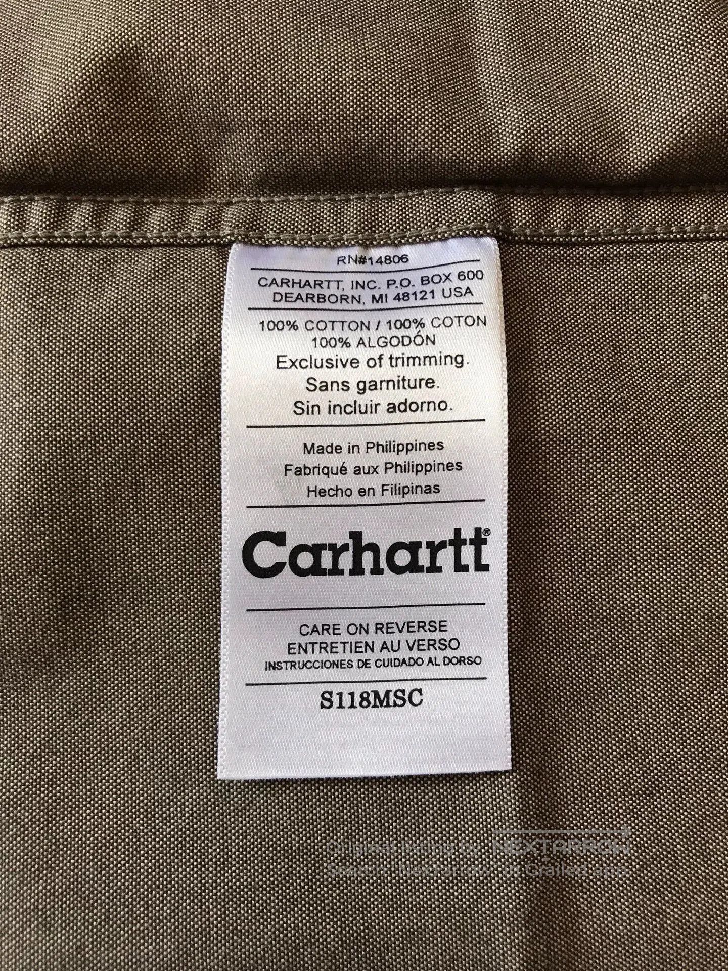 Carhartt Carhartt S118 MSC Short Sleeve Work Shirt. Size US L / EU 52-54 / 3 - 8 Thumbnail