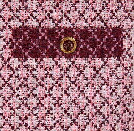 Gucci o1loc1c0226 826532 Diamond Cotton Boucle Dress in Pink Size M / US 6-8 / IT 42-44 - 7 Thumbnail