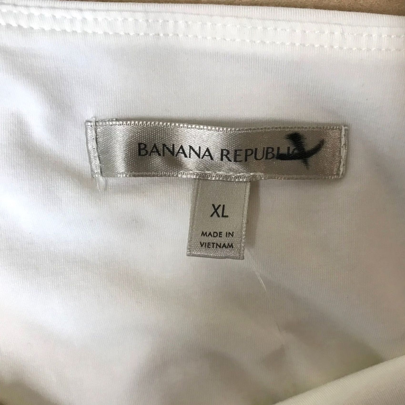 Banana Republic VINTAGE Banana Republic Womens White Long Sleeve Square Neck Top XL Size XL / US 12-14 / IT 48-50 - 7 Thumbnail