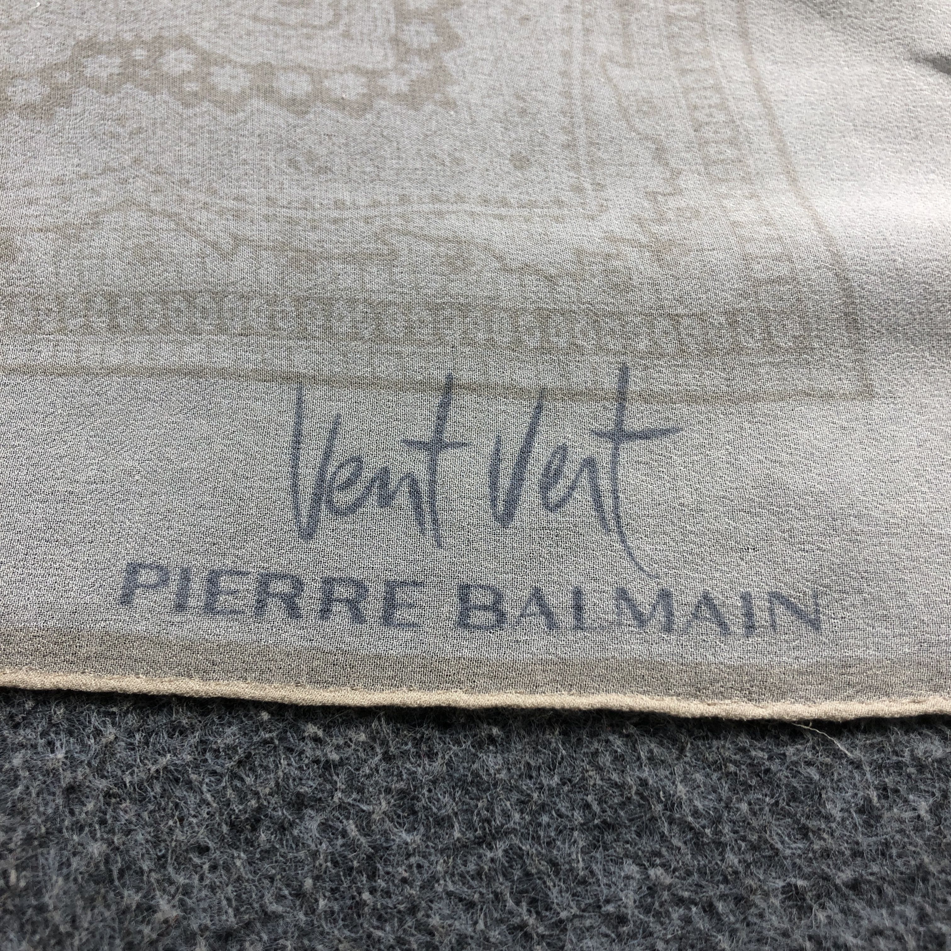 Pierre Balmain Pierre Balmain Paisley Hand Rolled Silk Scarf M1069 Size ONE SIZE - 4 Thumbnail