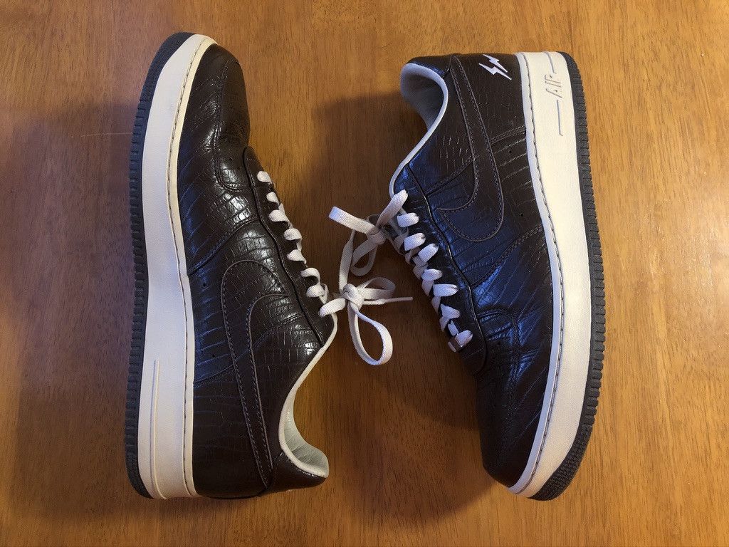 Fragment Design × Nike 1 of 48 2008 Air Force 1 Low HTM Croc Leather 318930-221 Size US 13 / EU 46 - 10 Thumbnail