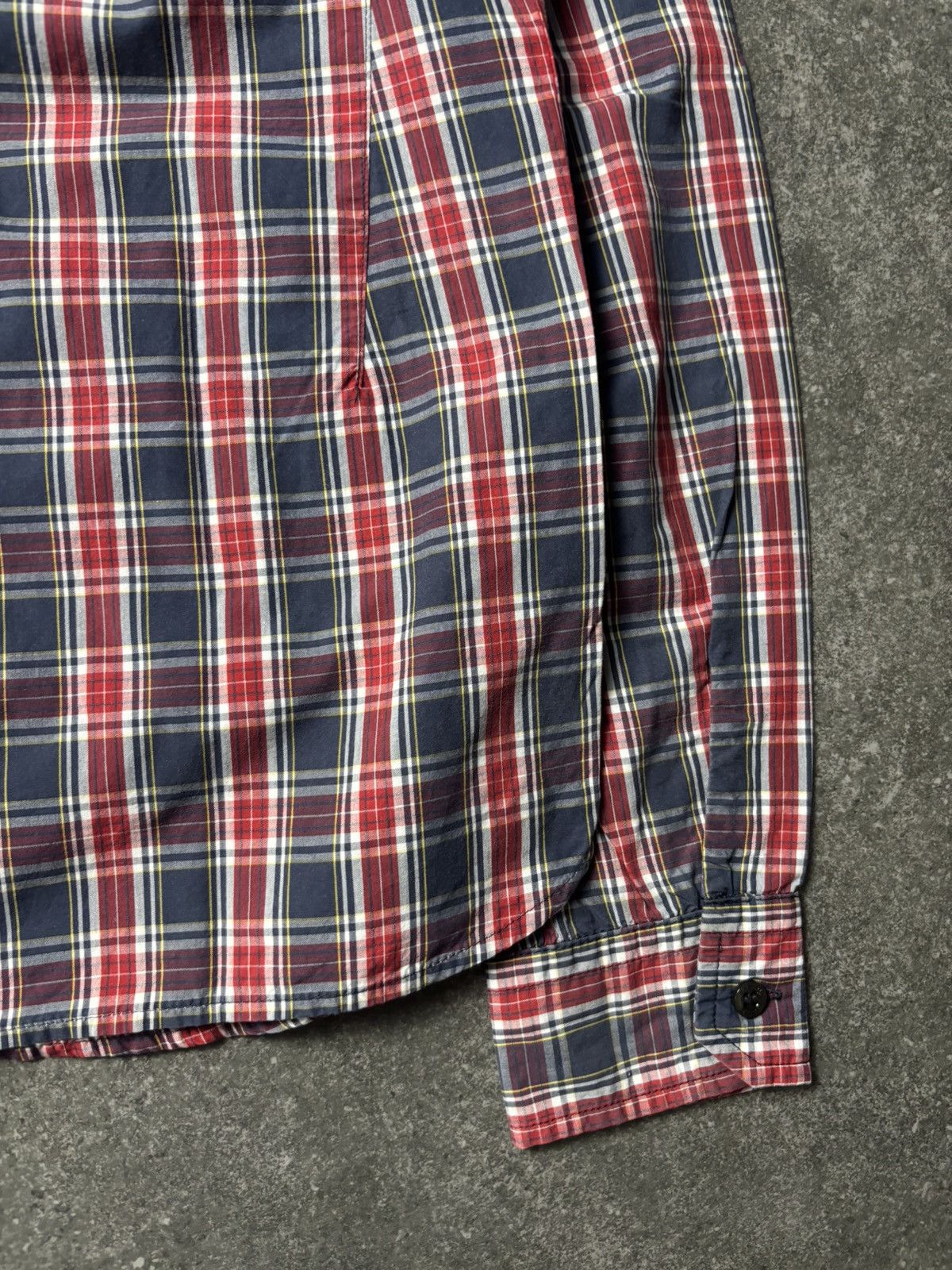 Giorgio Armani 2000s Armani Jeans Plaid Button Up with Hoodie Size US S / EU 44-46 / 1 - 13 Thumbnail