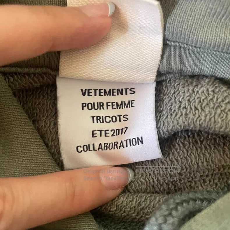 Vetements Vetements Gray Cut Hoodie Size US M / EU 48-50 / 2 - 6 Thumbnail