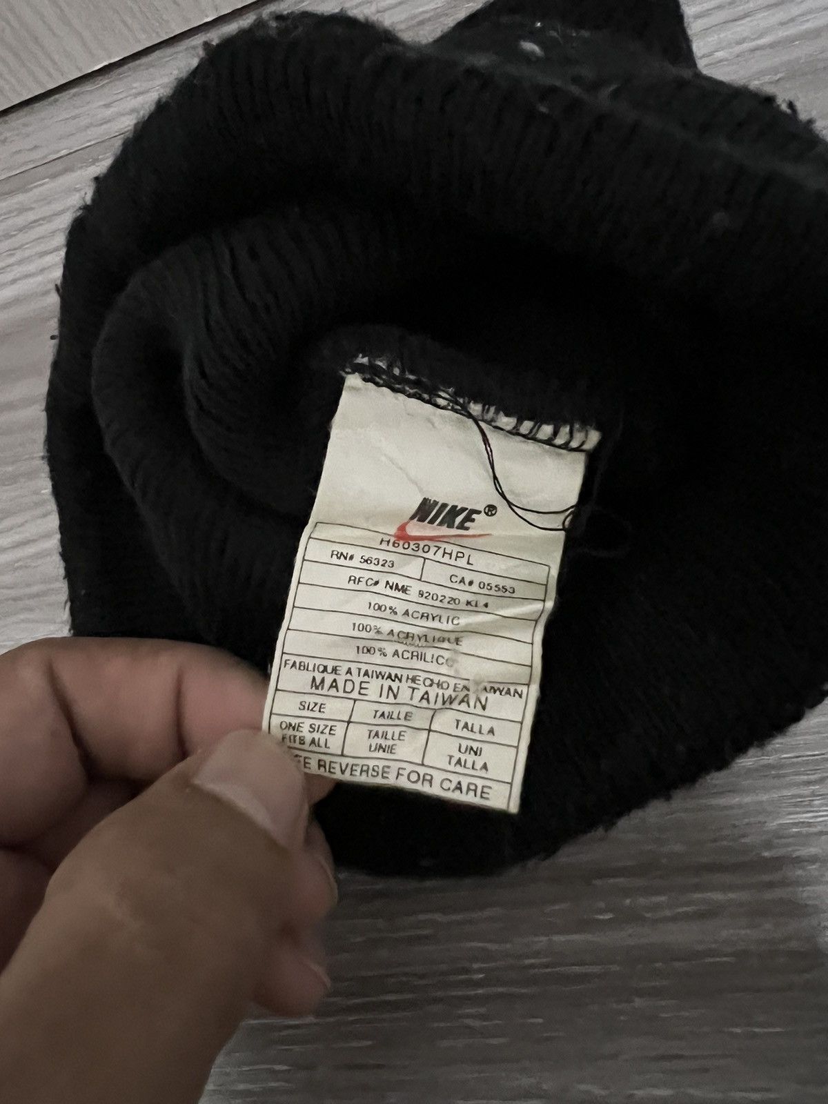 Nike Vintage Nike Swoosh Beanie Hat Size ONE SIZE - 6 Thumbnail