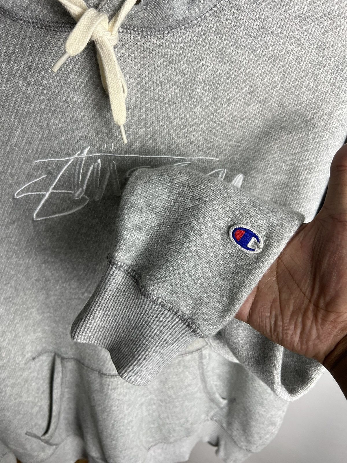 Champion × Stussy 2000s Stussy x Champion college Pullover Hoodie Size US M / EU 48-50 / 2 - 3 Thumbnail