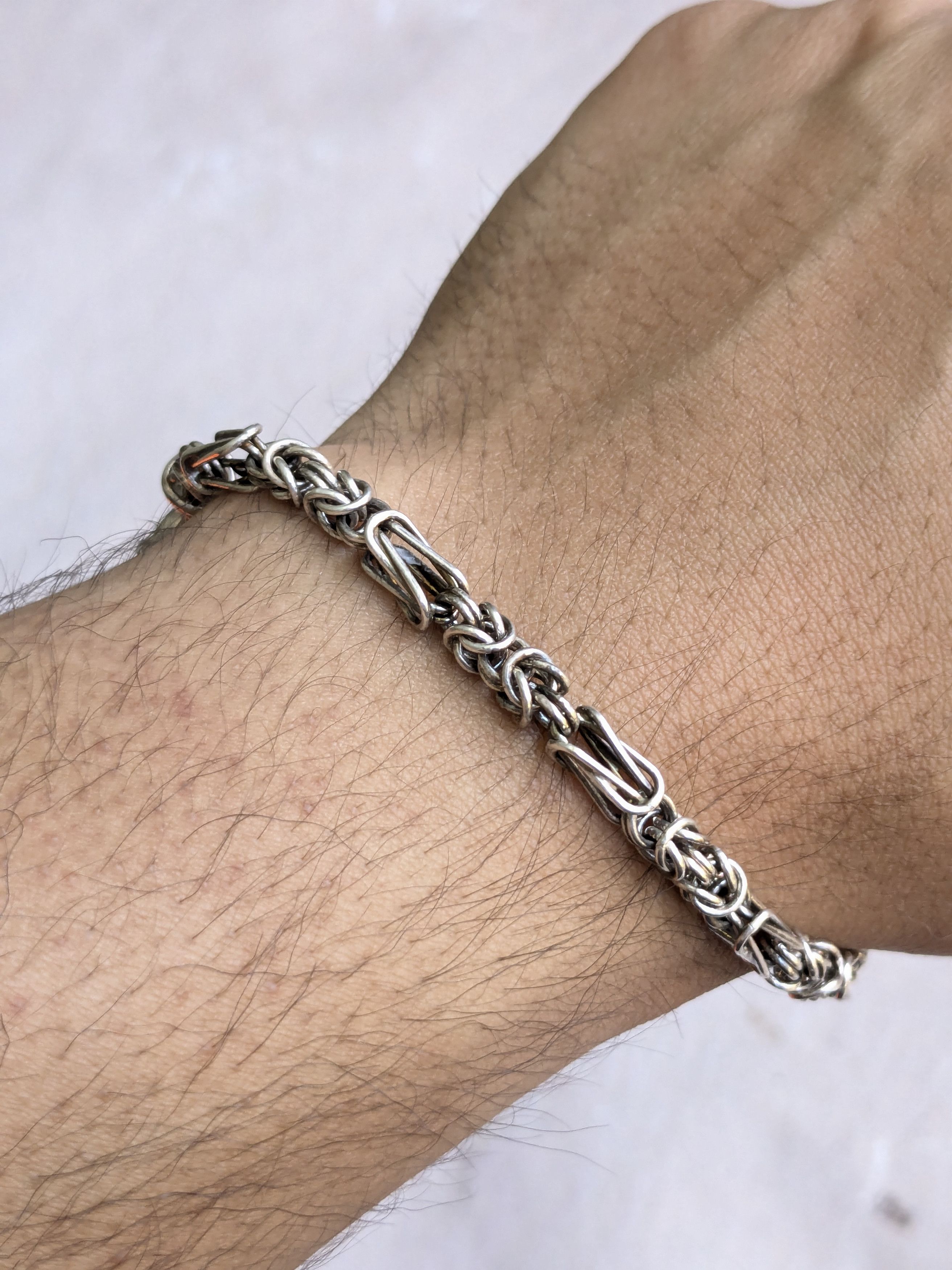 Jewelry Veronese Sterling Silver Byzantine Bracelet 8" Italy Size ONE SIZE - 11 Thumbnail