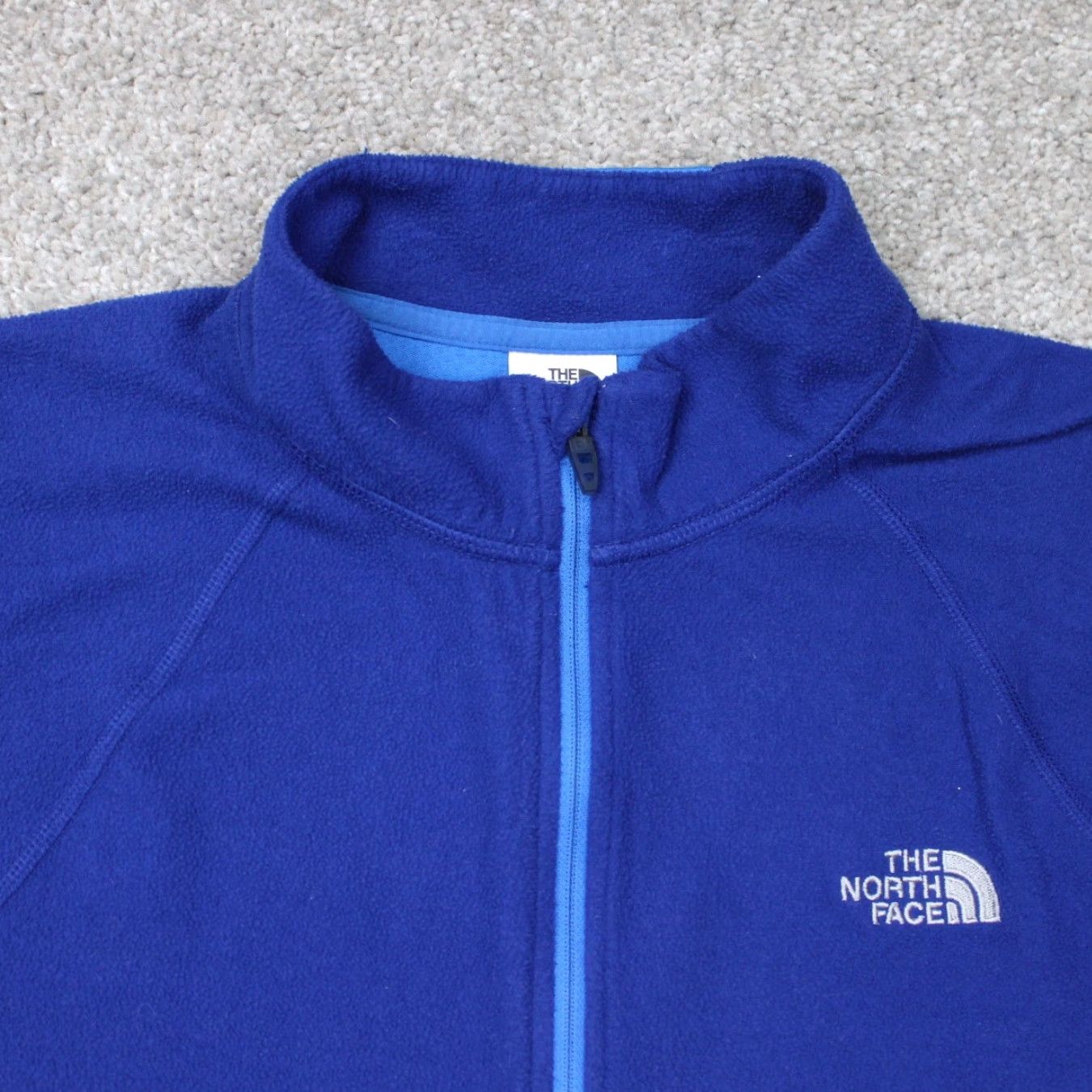 The North Face The North Face Sweatshirt Mens Large Blue Vaporwick Full Zip Fleece Polyester Size US L / EU 52-54 / 3 - 5 Thumbnail