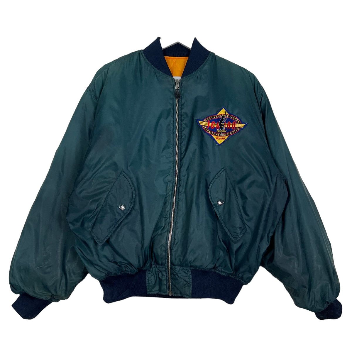 Japanese Brand 🔥 VINTAGE ICHIRO BLUEWAX BOMBER JACKET Size US M / EU 48-50 / 2 - 2 Thumbnail
