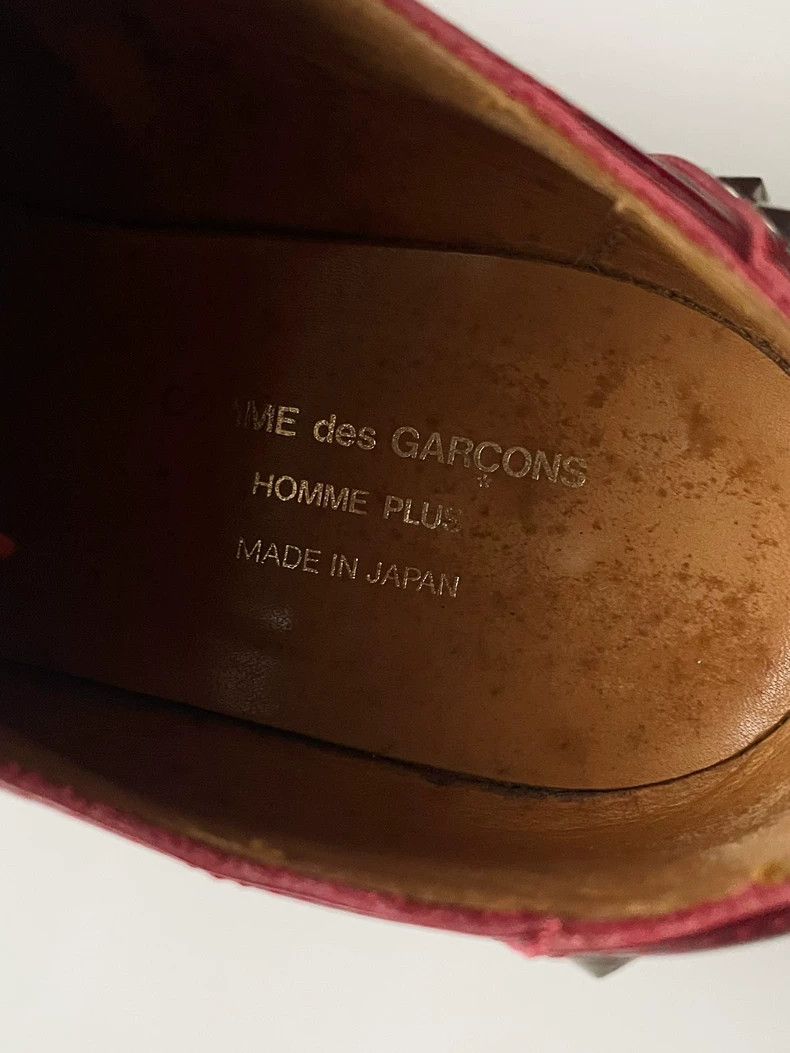 Comme des Garcons Comme Des Garcons 00 AW Red studded leather shoes 2504-Next Size US 6 / EU 39 - 7 Thumbnail