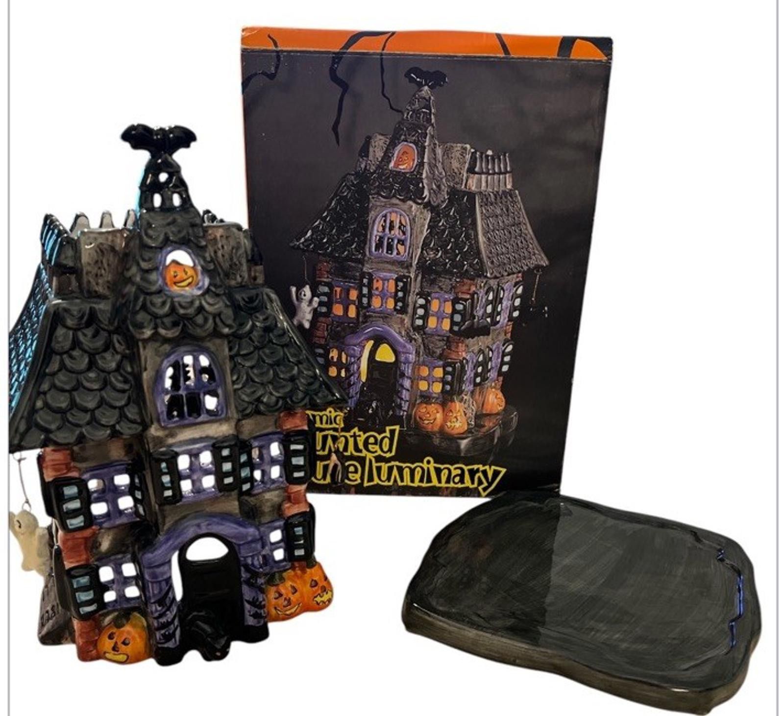 Element Halloween Ceramic Haunted House Luminary Elements Votive Size ONE SIZE - 4 Thumbnail