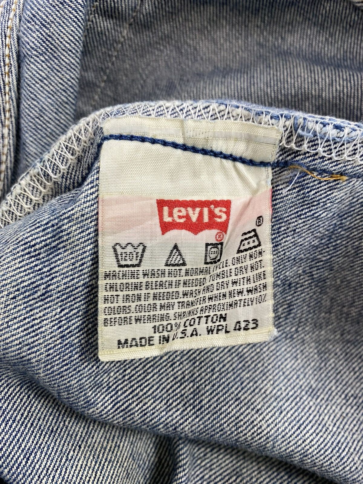 Levi's Vintage Clothing 🇺🇸1990s Vintage Levis 501XX 29x36 Distressed Faded Blue Jeans Size US 29 - 11 Thumbnail