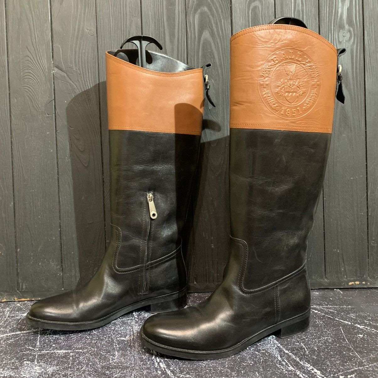Bally BALLY Black & Brown Leather Boots Mid Size 37 Size US 7 / IT 37 - 3 Thumbnail